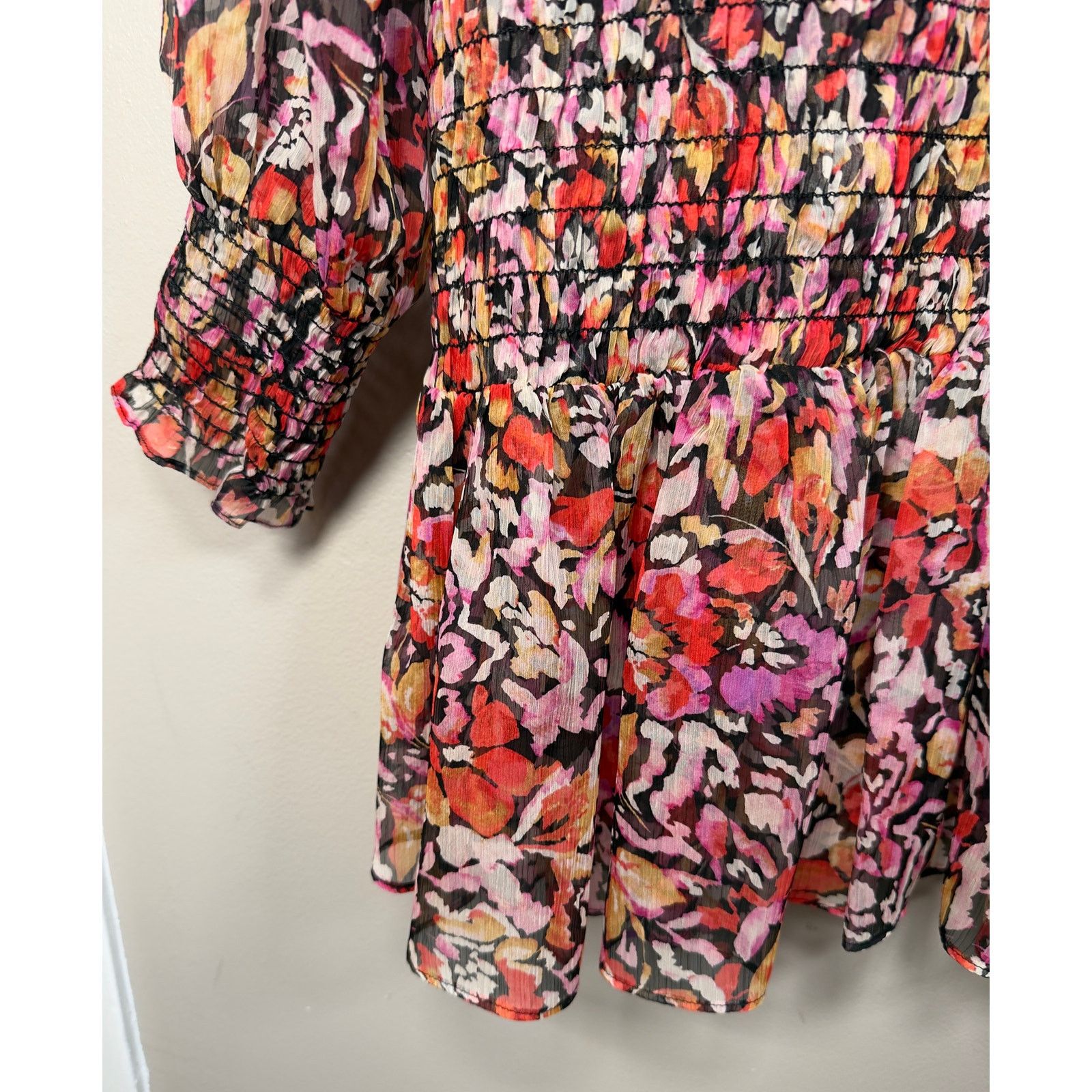 MISA Los Angeles NWT Misa Los Angeles Celina Red Fire Flora Dress Size XL Size XL / US 12-14 / IT 48-50 - 11 Thumbnail