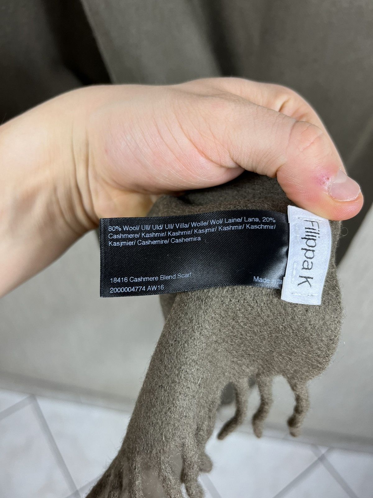 Designer × Filippa K Filippa K basic wool cashmere classic scarf Size ONE SIZE - 12 Thumbnail
