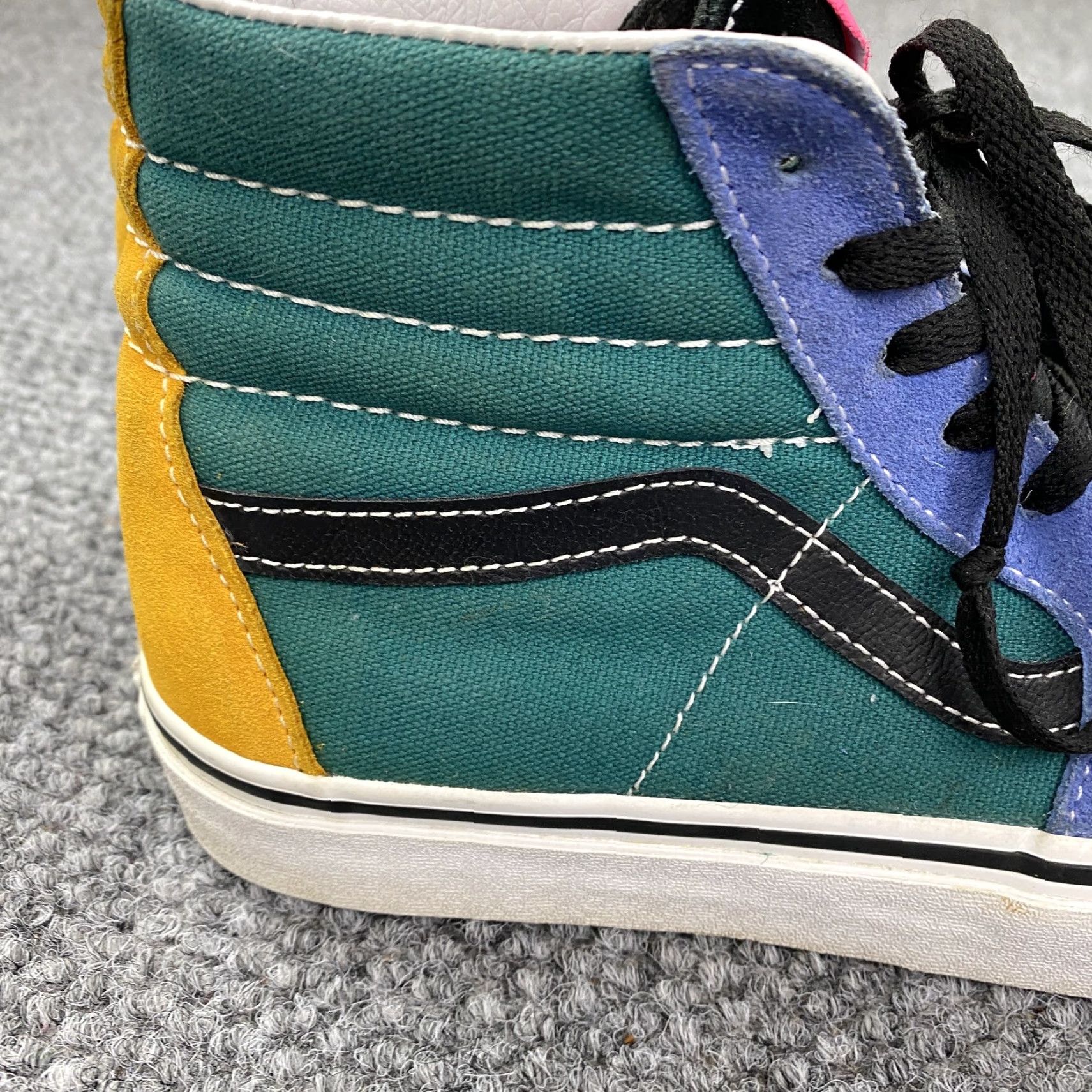 Vans Vans Sk8-Hi Shoes Womens 7.5 Multicolor Suede Canvas High Top Sneakers Size M / US 6-8 / IT 42-44 - 2 Thumbnail