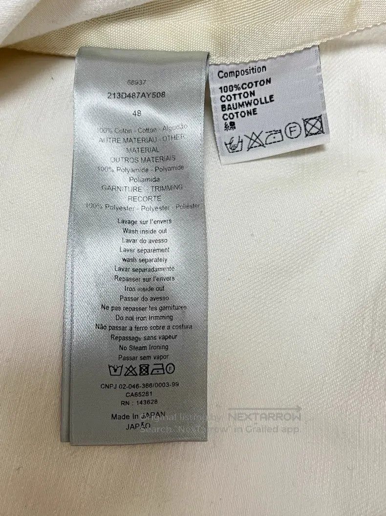 Dior Dior Co-branded white denim jacket Size US M / EU 48-50 / 2 - 6 Thumbnail
