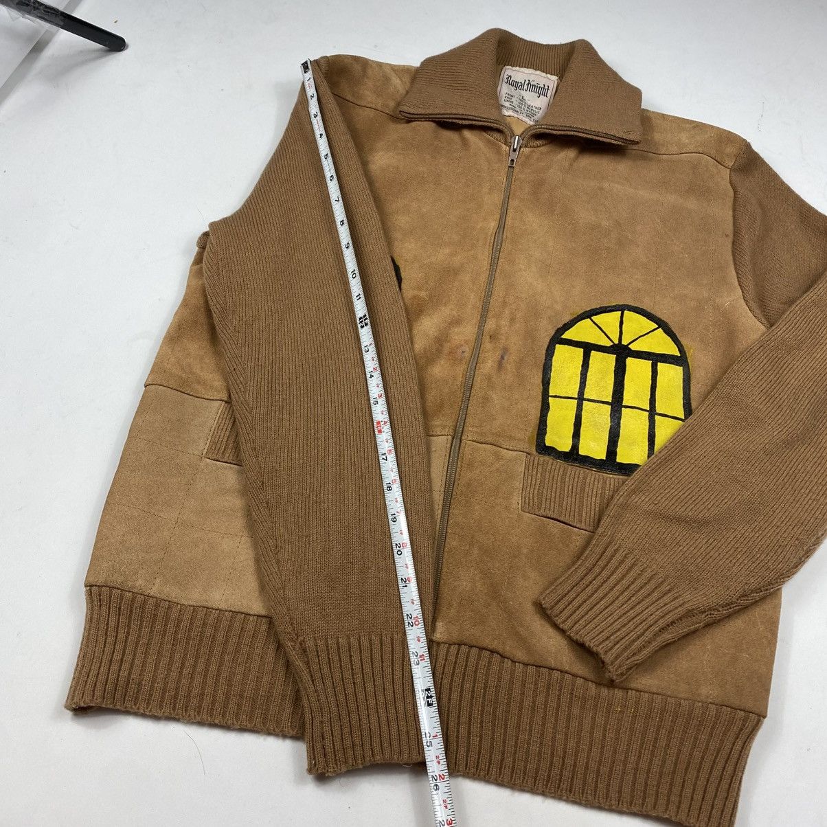 Other Vintage 70s Leather Jacket Art Custom Patchwork Zip-Up Size US M / EU 48-50 / 2 - 11 Thumbnail