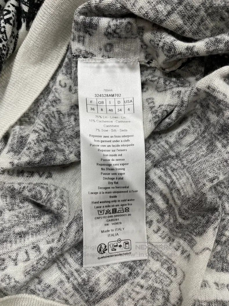 Dior Dior Paris map knitted short sleeves Size XS / US 0-2 / IT 36-38 - 5 Thumbnail
