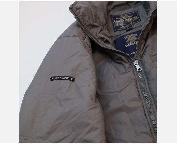 Nautica Nautica Regular Jacket Men's Quality Garment Gray Bomber Size US XL / EU 56 / 4 - 8 Thumbnail