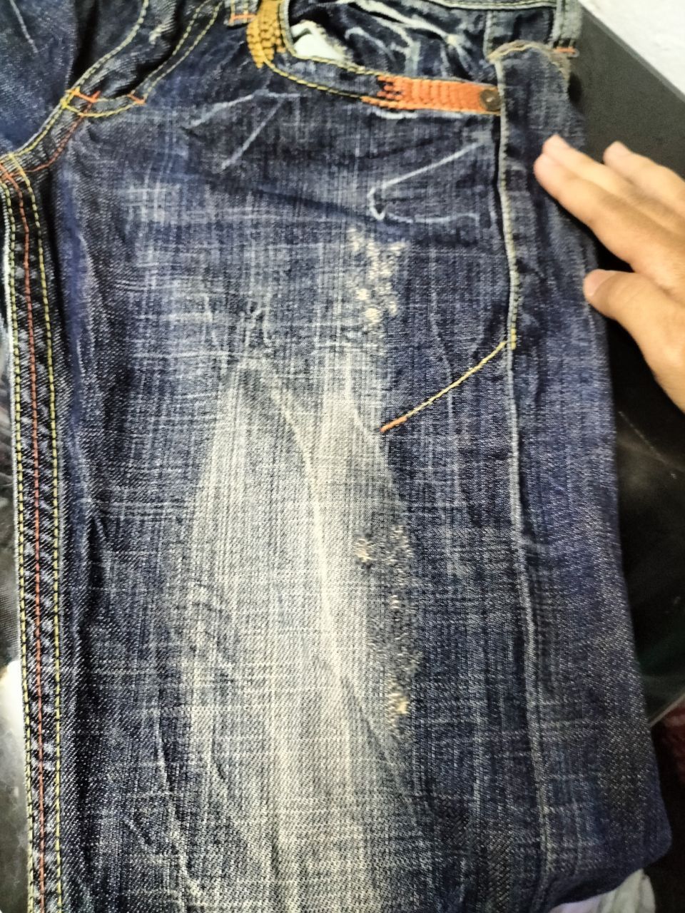If Six Was Nine FLARE LOLITA Rare Faded distressed Jeans Size 28" / US 6 / IT 42 - 10 Thumbnail