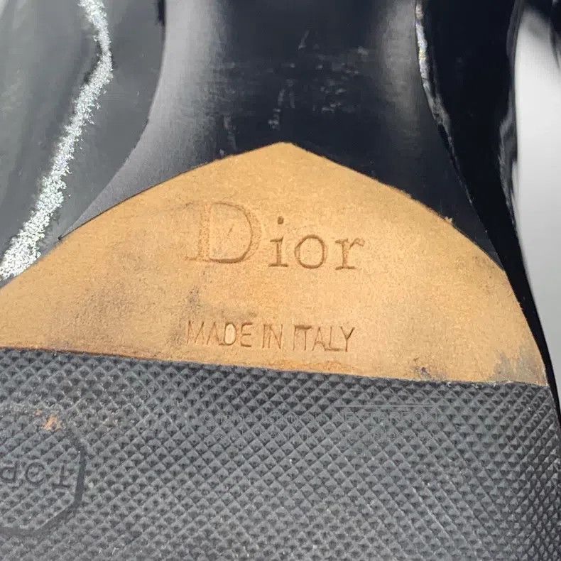 Dior Dior Black patent leather thick-heeled boots Size US 5.5 / IT 35.5 - 7 Thumbnail