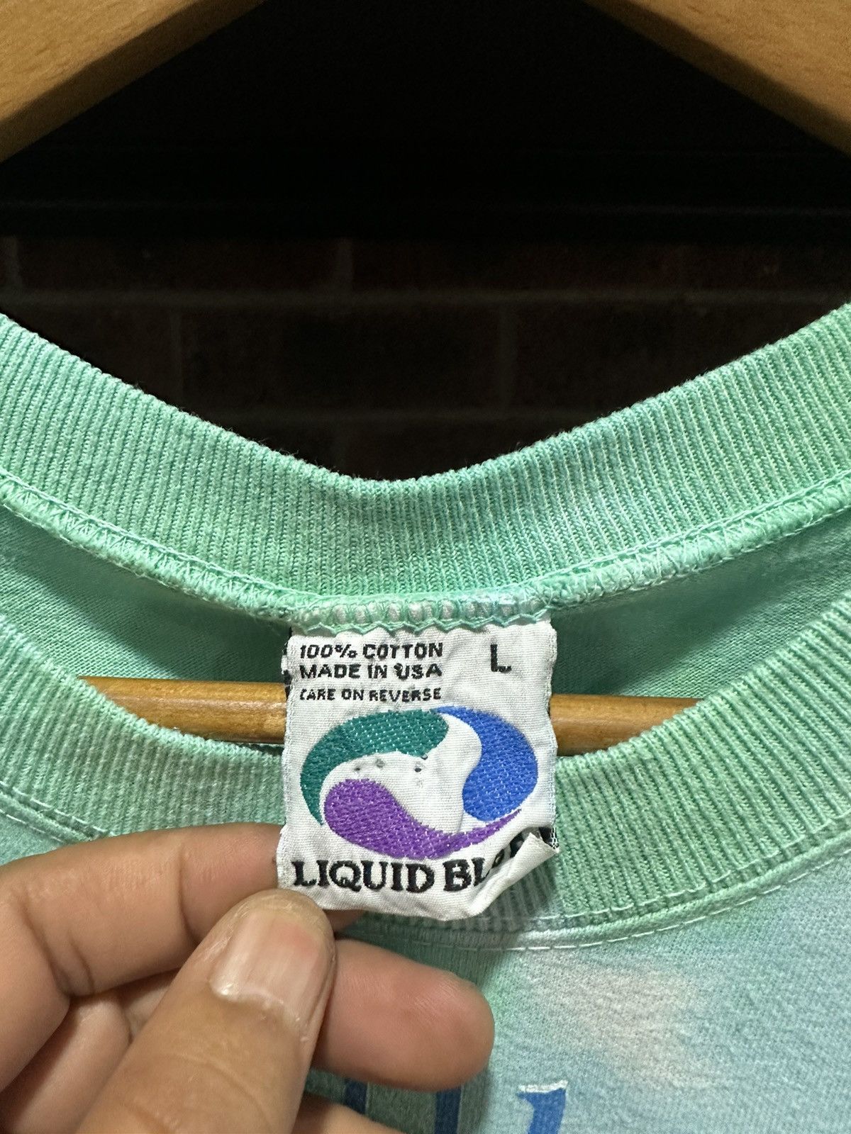 Band Tees × Liquid Blue × Vintage Vintage 90s Grateful Dead Olympic Velodrome Tee Size US L / EU 52-54 / 3 - 5 Thumbnail