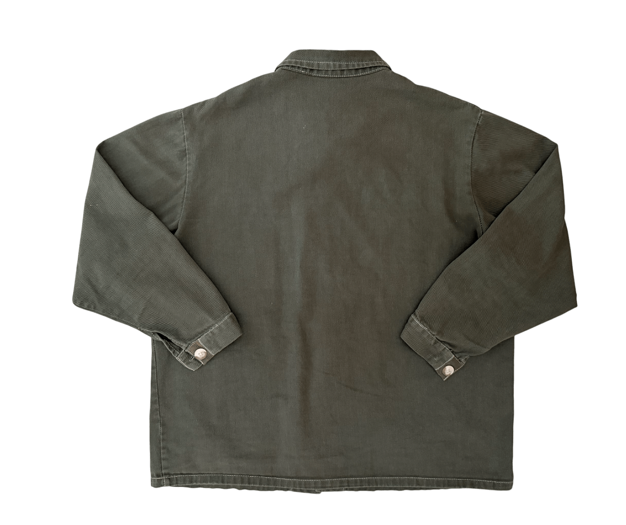 Vintage Olive Green Over Shirt Button Up Size US M / EU 48-50 / 2 - 2 Thumbnail