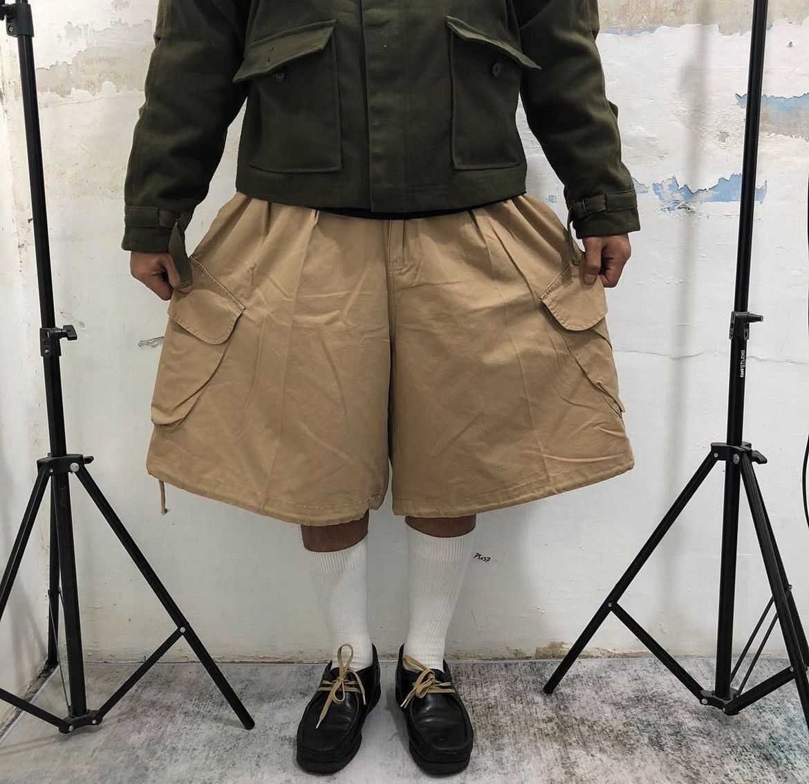 If Six Was Nine Super wide Cargo baggy pants japanes style Size US 29 - 3 Thumbnail