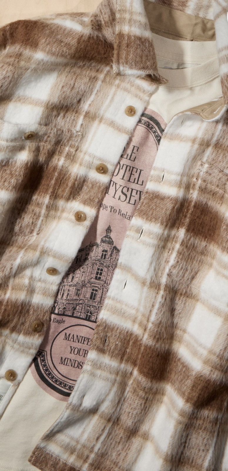 American Eagle Outfitters AE x Tru Kolors Heavyweight Brushed Plaid Overshirt Size US XL / EU 56 / 4 - 6 Thumbnail