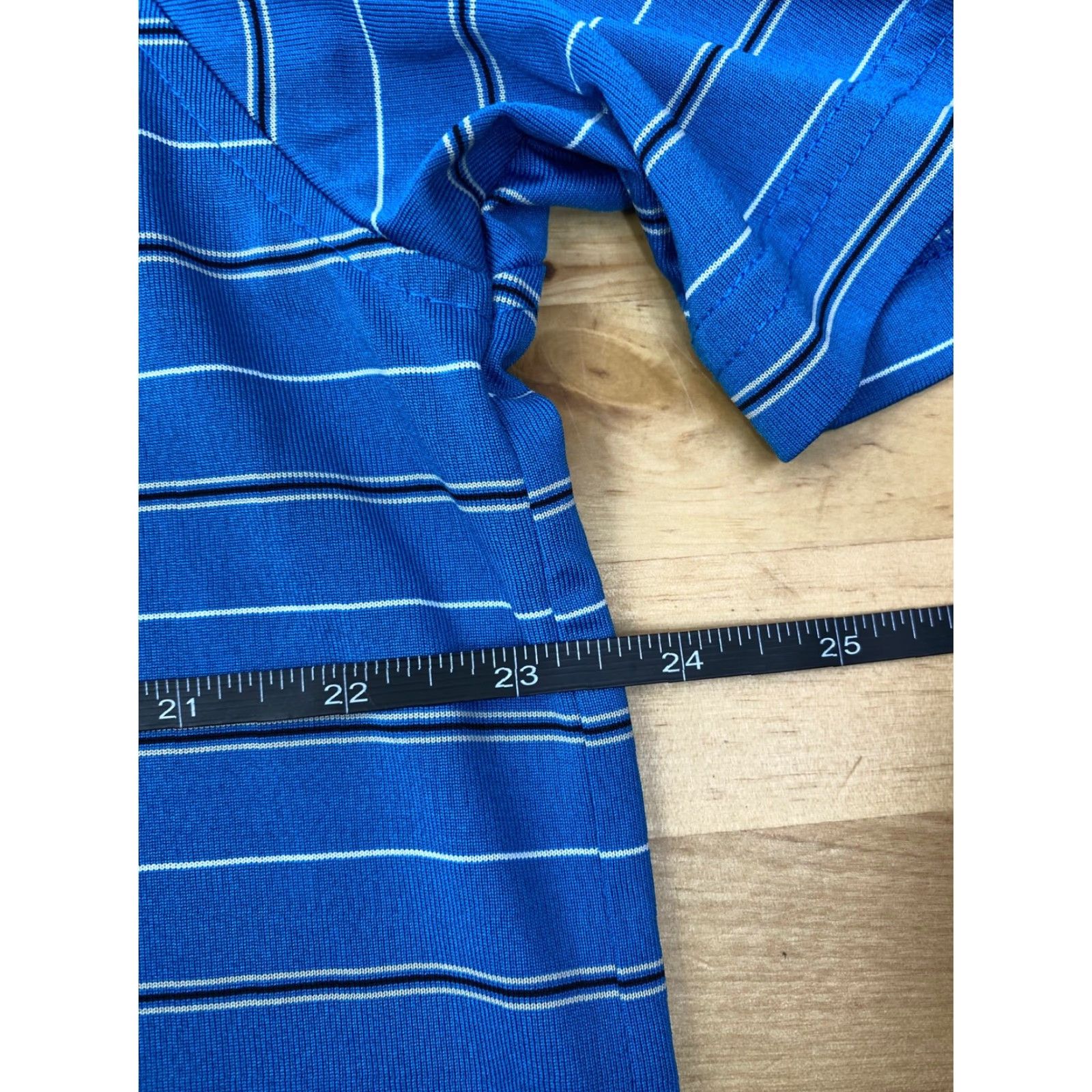 Izod IZOD Polo Shirt Mens XL Light Blue Striped Golf 3695 Size US XL / EU 56 / 4 - 4 Thumbnail