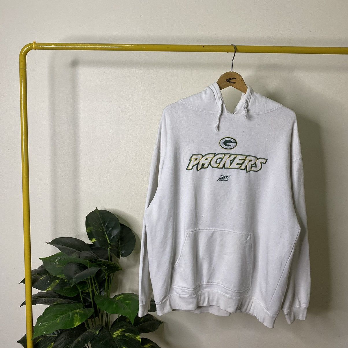 NFL × Reebok × Vintage Vintage 2000s Reebok x Green Bay Packers NFL Pullover Hoodie Size US XL / EU 56 / 4 - 1 Thumbnail