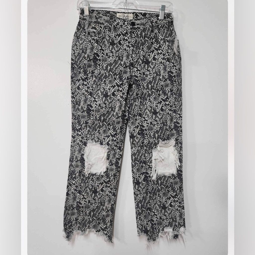 Free People Free People We The Free Printed Jeans Size 24. B19 Size 24" / US 00 / IT 34 - 4 Thumbnail