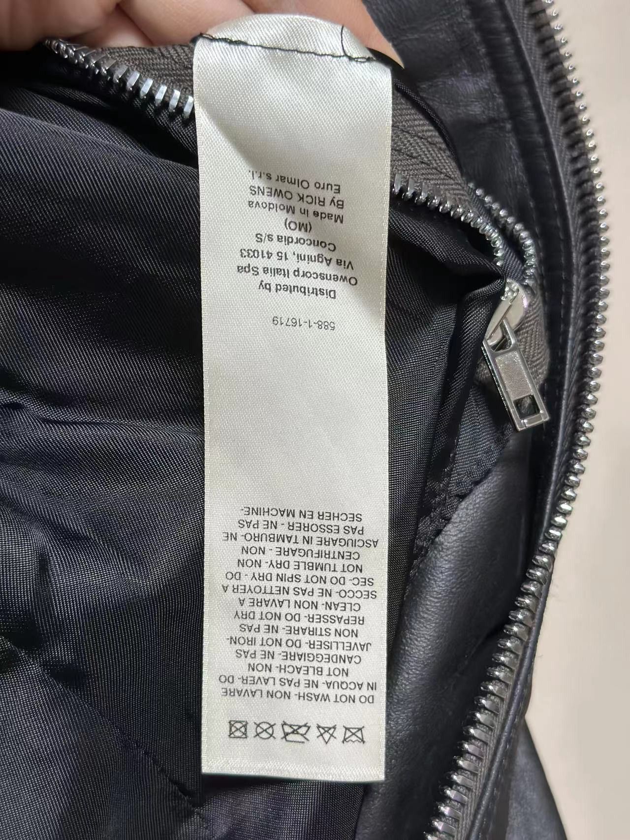 Rick Owens Rick Owens SS21 Black PHLEGTHON IES leather jacket Size US S / EU 44-46 / 1 - 5 Thumbnail