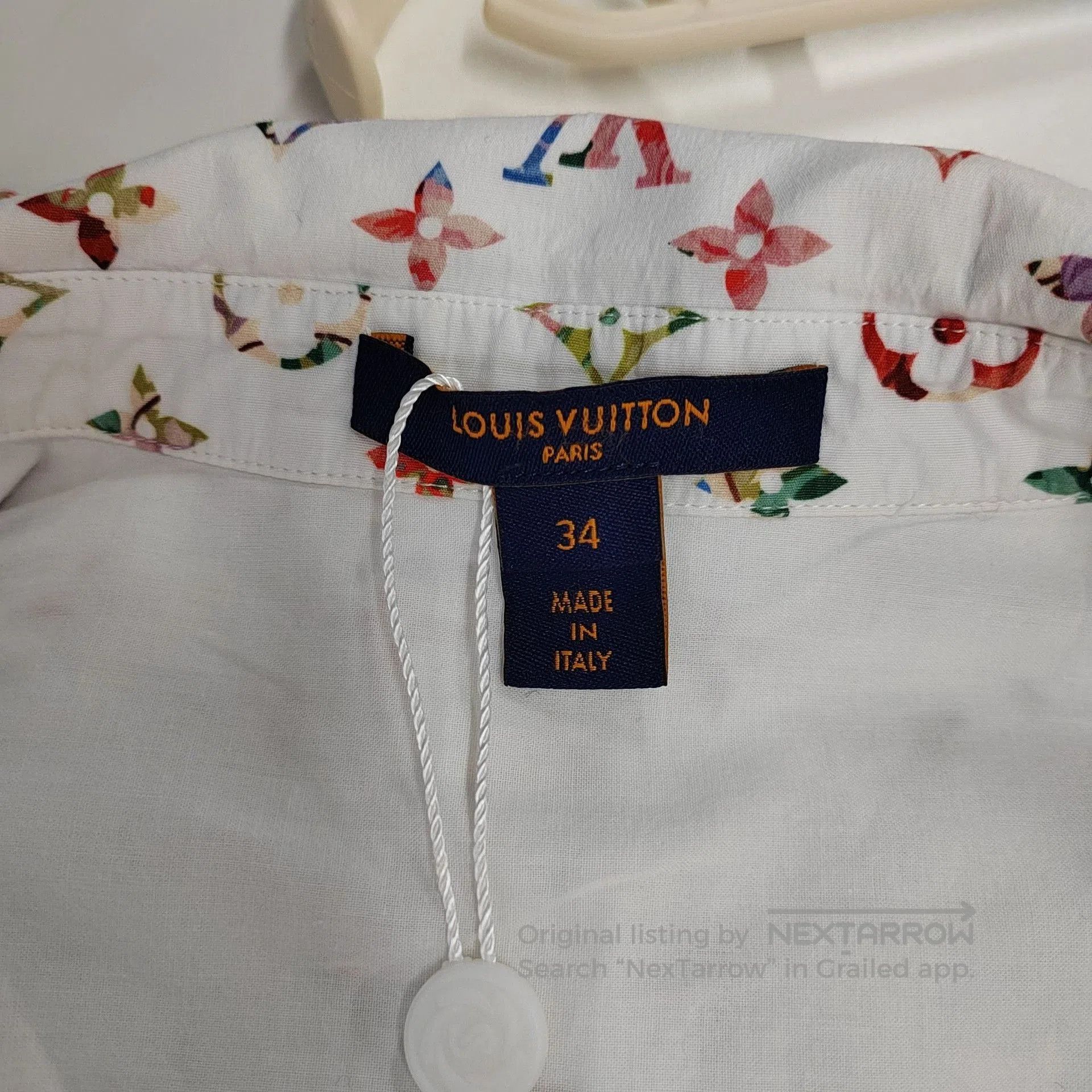 Louis Vuitton Louis Vuitton White Colorful Print Shirt. Size XXS / US 00 / IT 34 - 4 Thumbnail