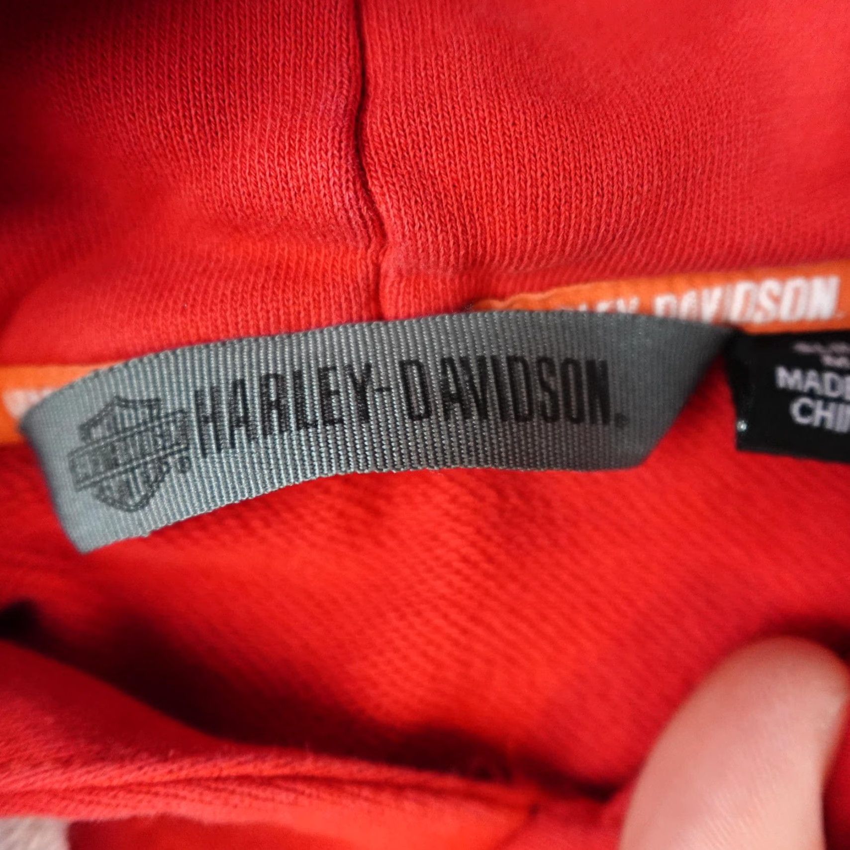 Harley Davidson Harley-Davidson Hoodie Mens Medium Red Pullover Sweatshirt Wings Logo Slim Size US M / EU 48-50 / 2 - 3 Thumbnail