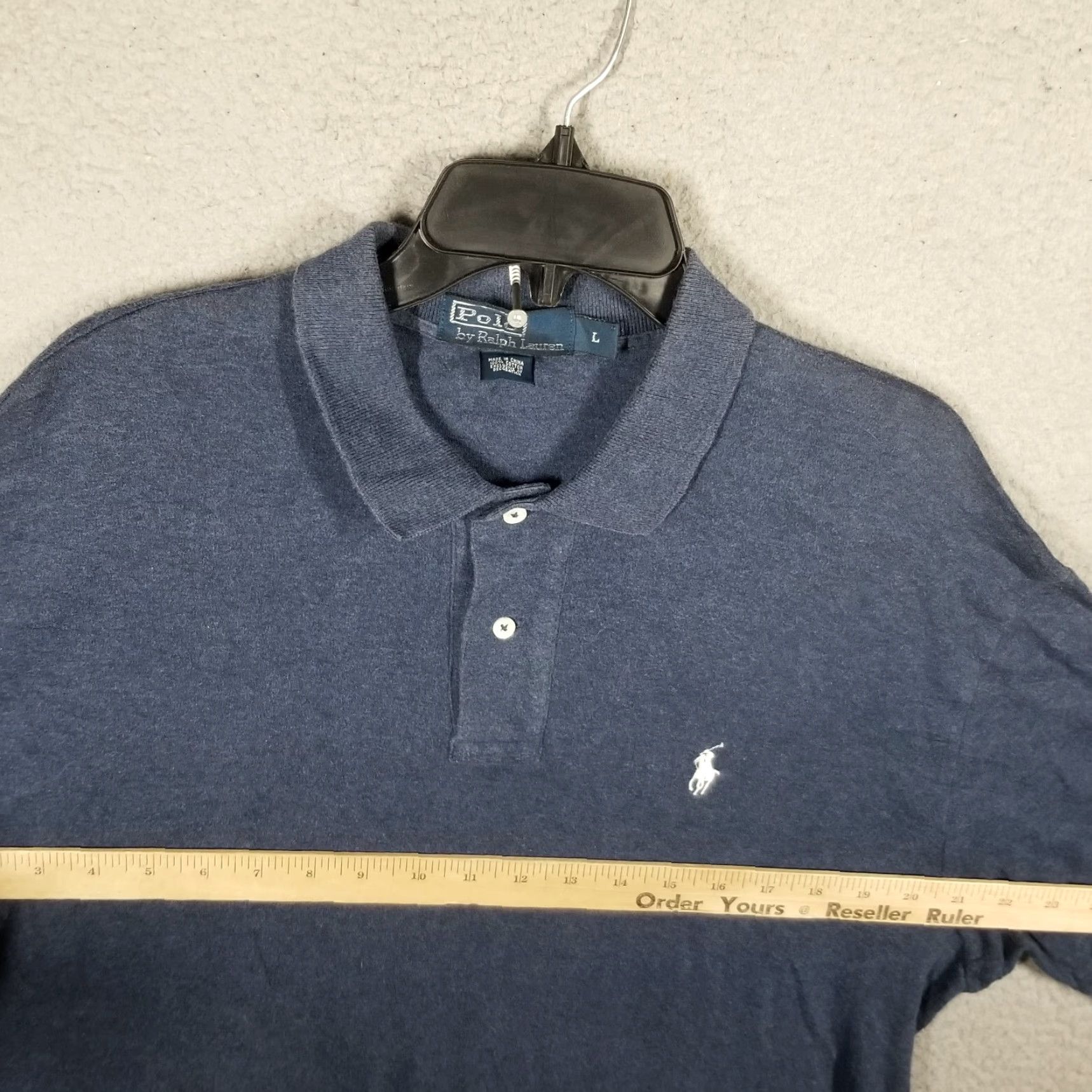 Ralph Lauren VINTAGE Polo Ralph Lauren Shirt Men Adult Large Blue White Striped 100% Cotton Size US L / EU 52-54 / 3 - 7 Thumbnail