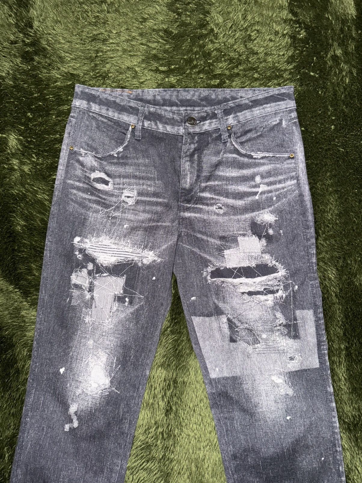 Lee [M] Lee MADE IN JAPAN Repair-Print Cotton Pants gray Size US 30 / EU 46 - 6 Thumbnail
