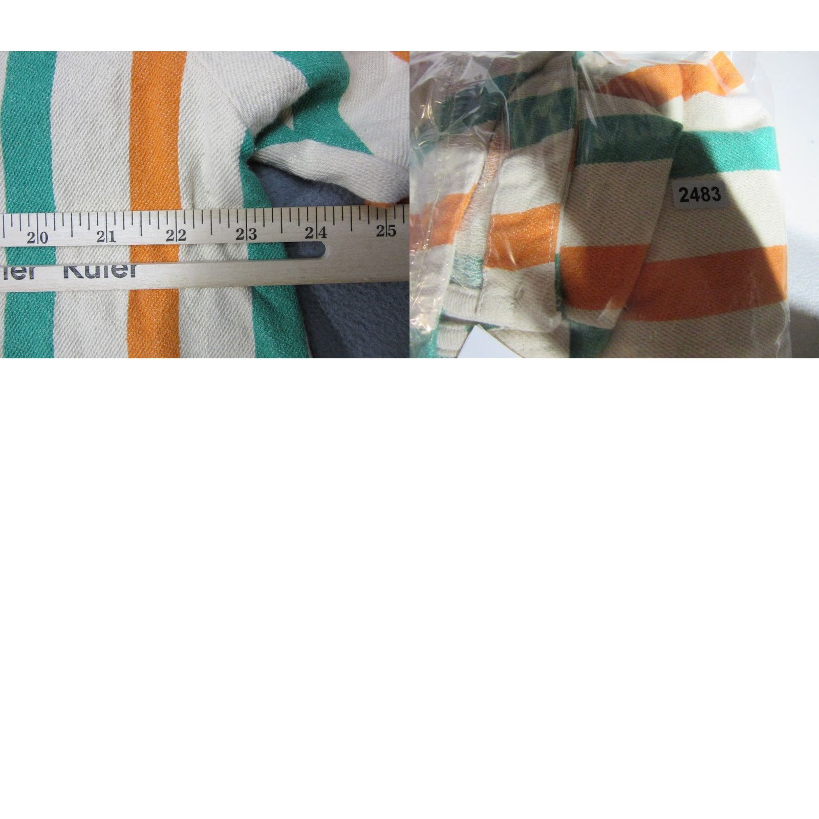 Free People Free People Blouse Womens Medium Multicolor Striped Boho Button Long Sleeve Keyhole Back Non-Formal Shirt Size M / US 6-8 / IT 42-44 - 8 Thumbnail
