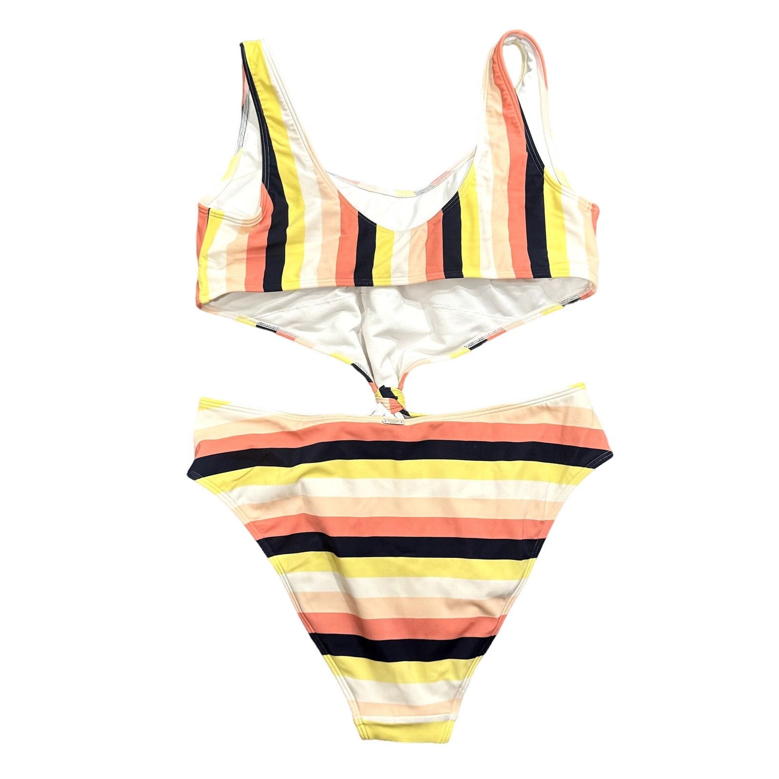 Abercrombie & Fitch Abercrombie & Fitch Cut Out Stripped One Piece Swimsuit Size XL / US 12-14 / IT 48-50 - 5 Thumbnail