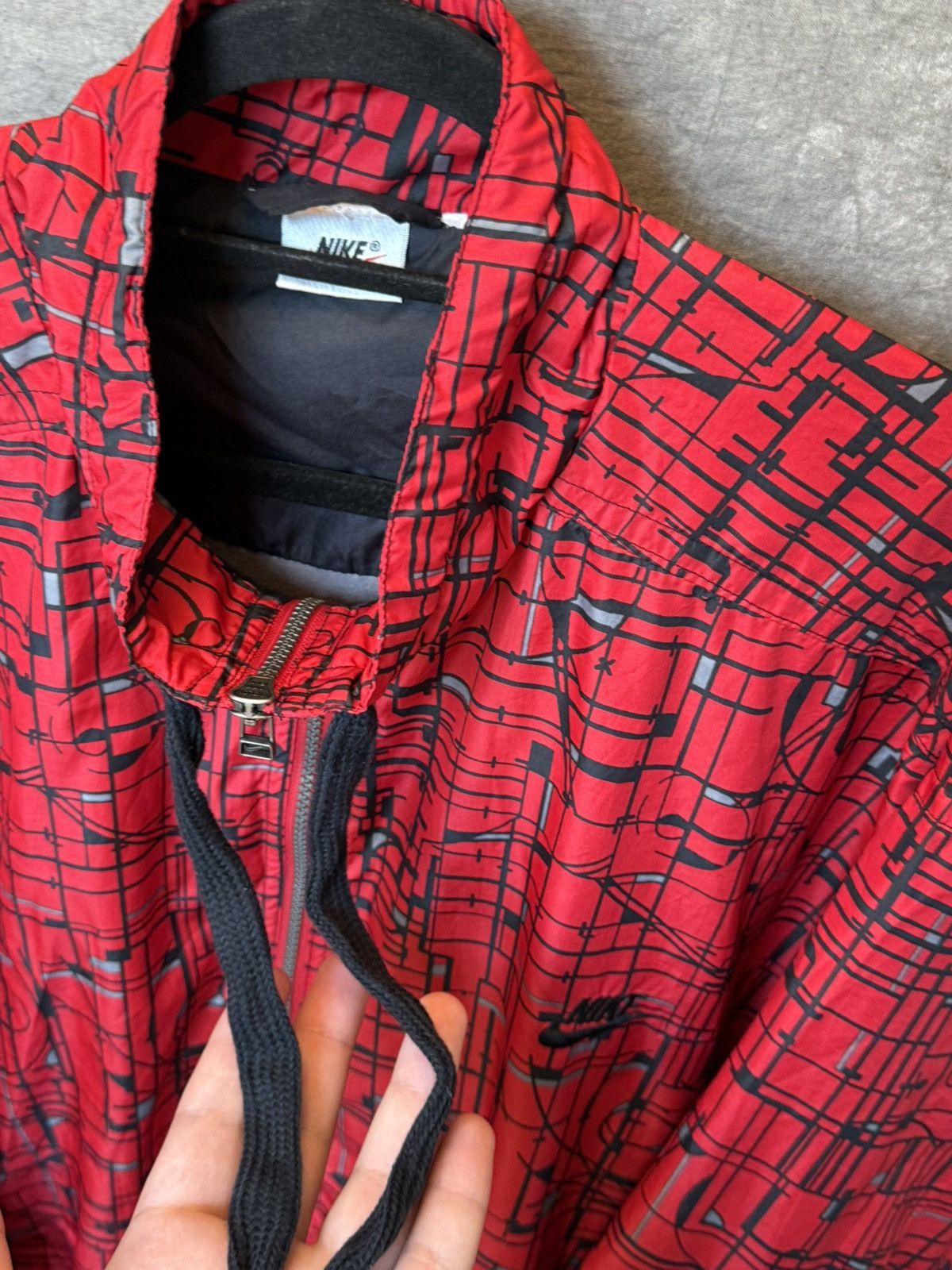 Nike × Vintage Vintage 00's Nike Swoosh Windbreakers Jacket Size US XL / EU 56 / 4 - 4 Thumbnail