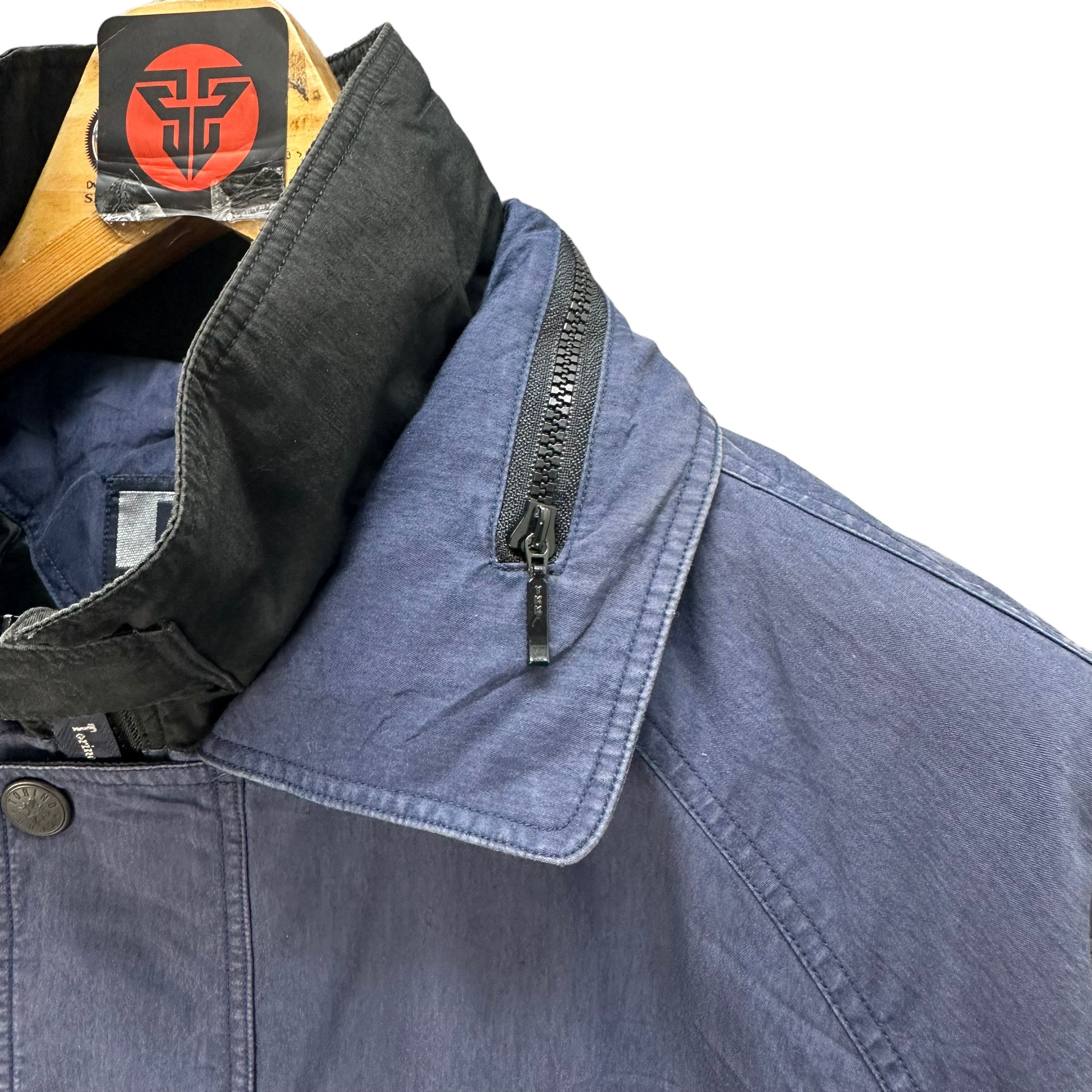 Japanese Brand TRASHED🔥 TORINO CLUB NECK LOGO JACKET #7539-151 Size US L / EU 52-54 / 3 - 3 Thumbnail