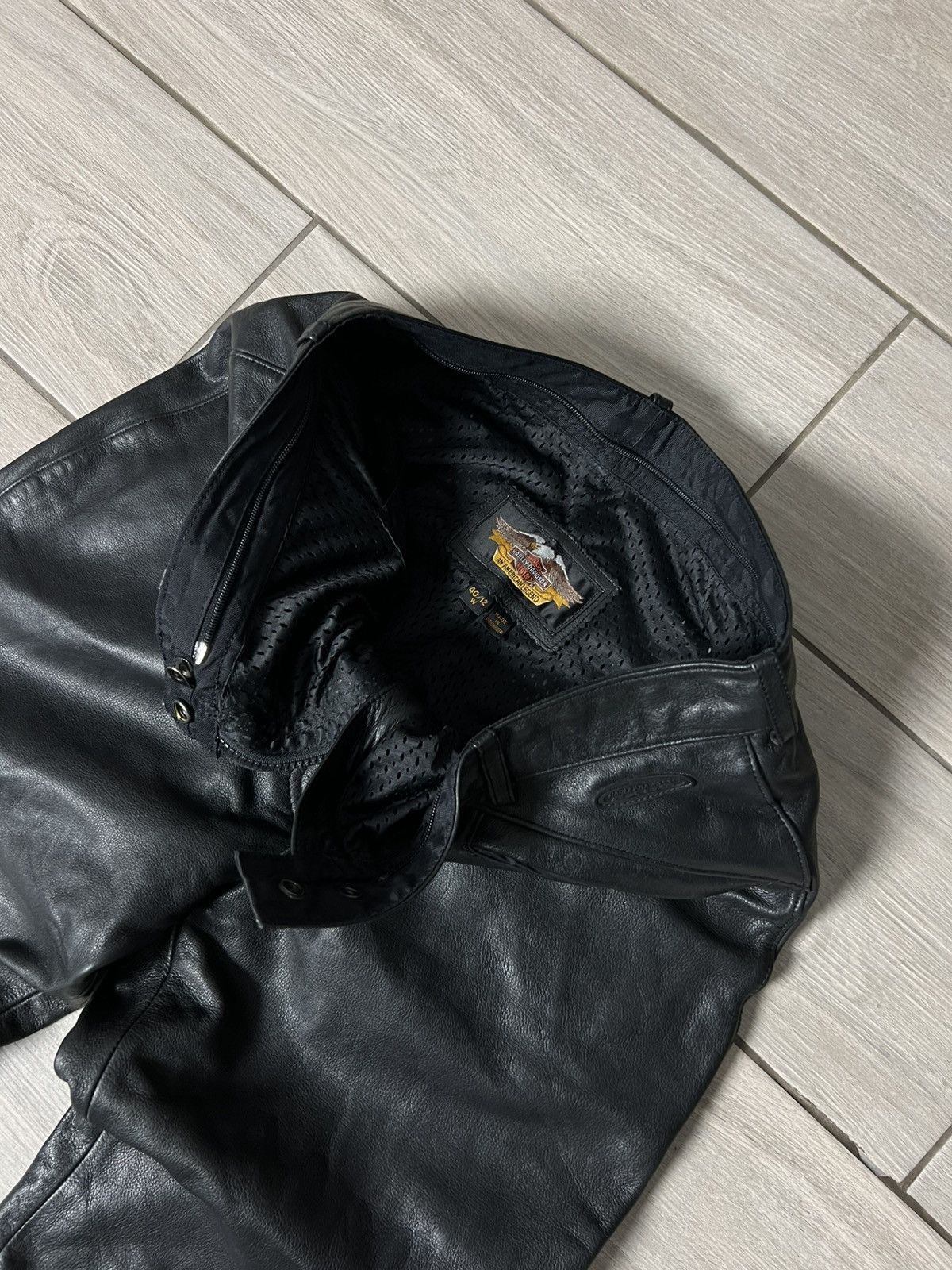 Harley Davidson Vintage Harley Davidson Leather Pants Racing Moto Size 40" / US 18 - 13 Thumbnail