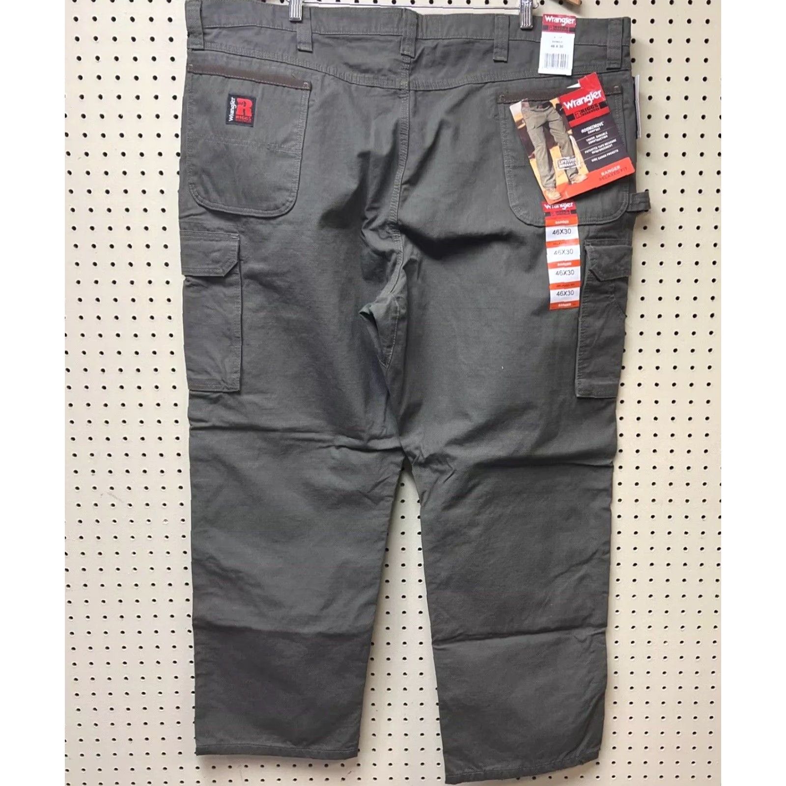 Wrangler VINTAGE is not applicable; Title should be: Wrangler RIGGS Workwear Pants Cargo Loden 46x30 NWT RipStop 100% Cotton Relaxed Straight Workwear Men Size US 30 / EU 46 - 2 Thumbnail