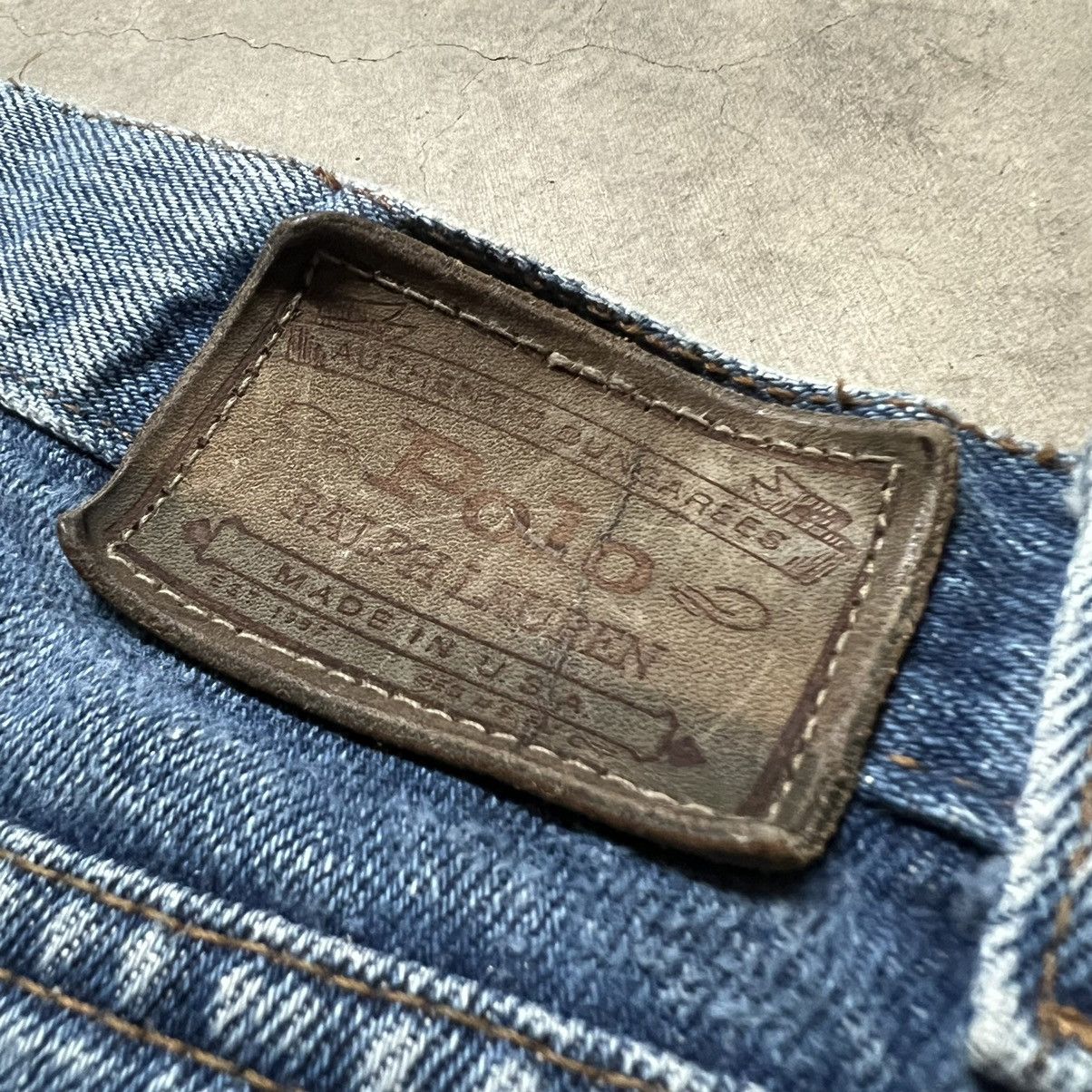 Polo Ralph Lauren × Vintage Vintage 90’s Polo Ralph Lauren 🇺🇸 Straight-Fit Denim Jeans Size US 32 / EU 48 - 3 Thumbnail