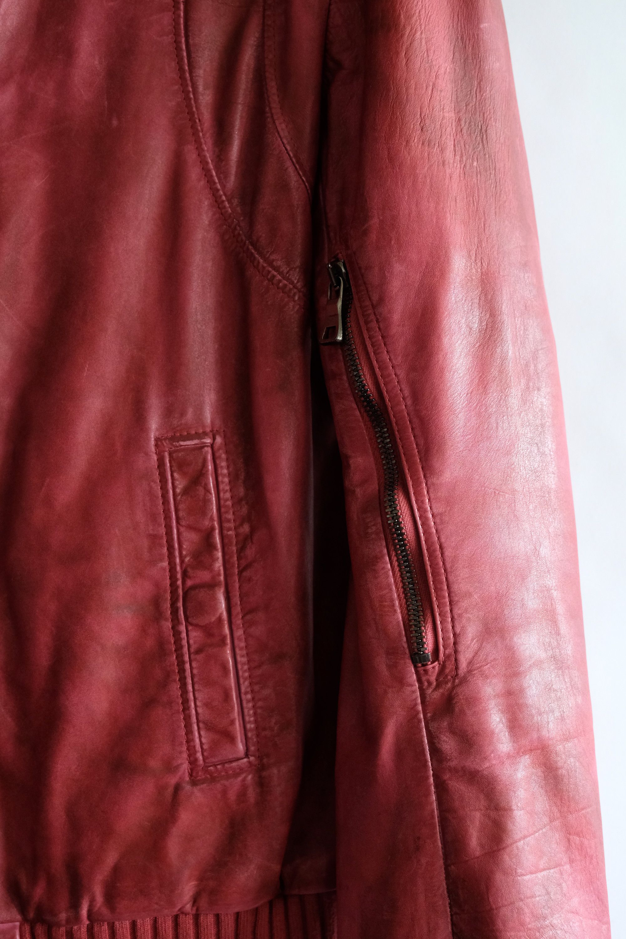 Balmain Balmain Red Leather Jacket SS11 Decarnin Teddy Bomber 48 46 Size US M / EU 48-50 / 2 - 7 Thumbnail
