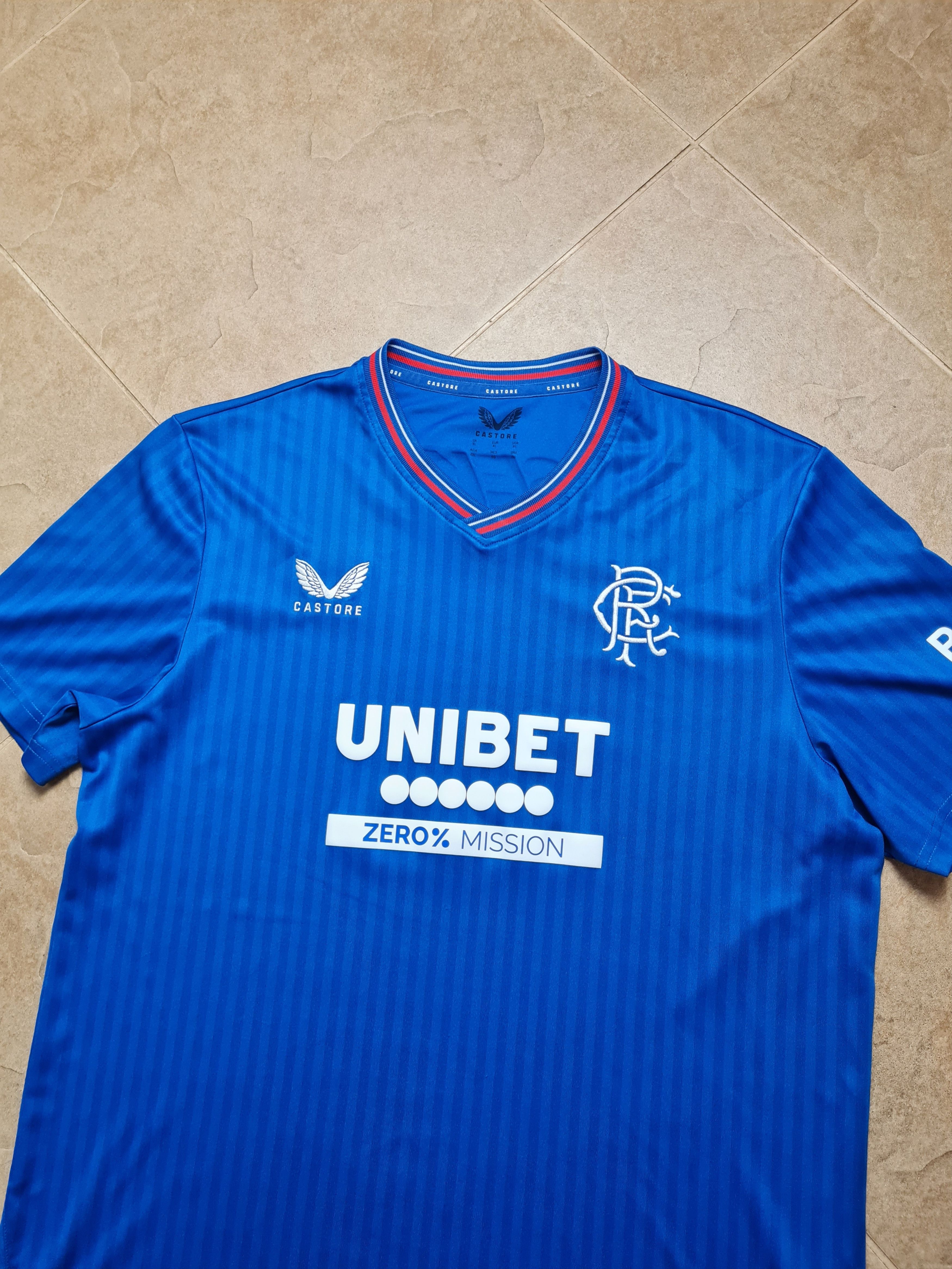 Castore JERSEY RANGERS 2023 2024 HOME SHIRT SOCCER GLASGOW SCOTLAND Size US XL / EU 56 / 4 - 12 Thumbnail