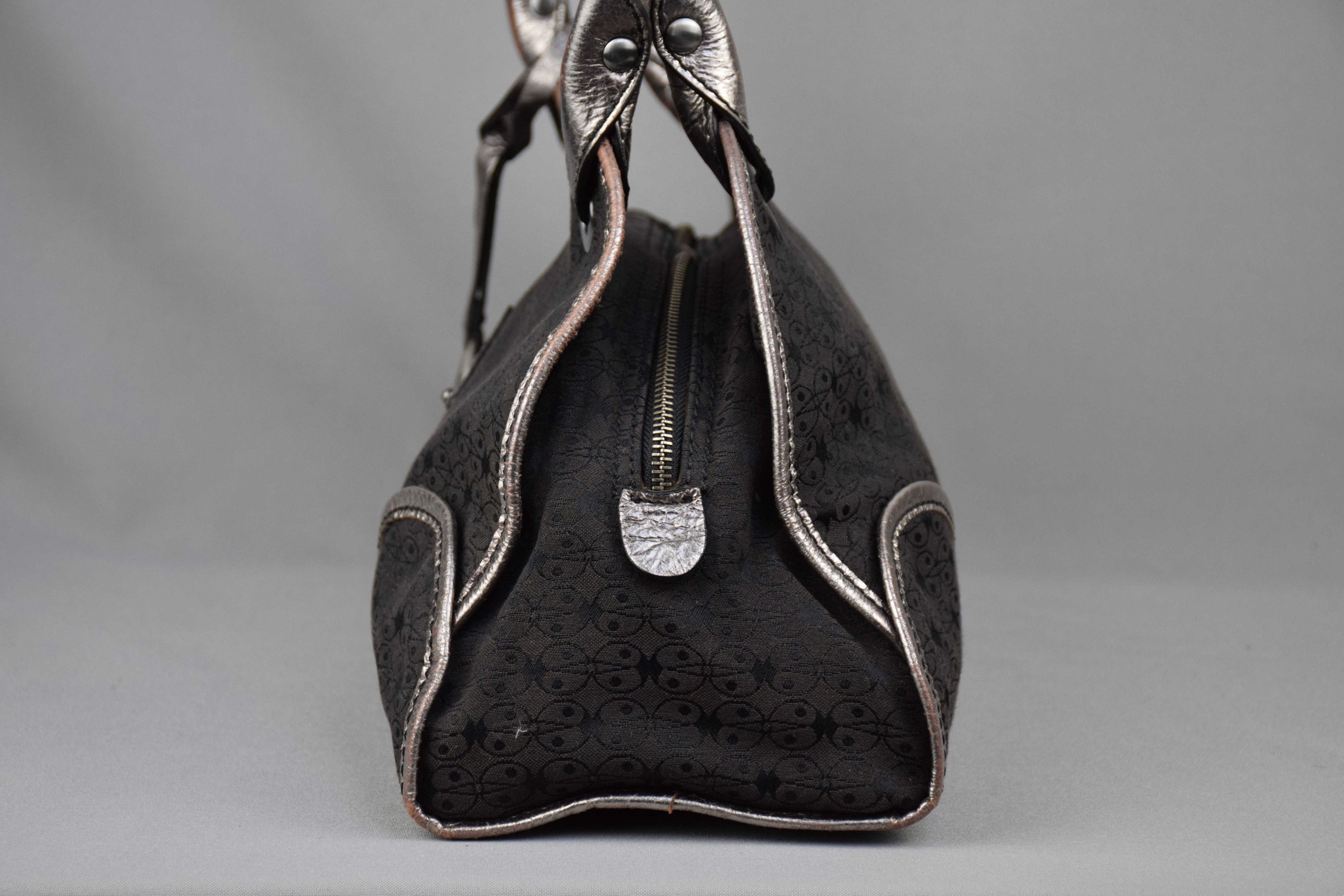 Other Coccinelle Bag Gray Fabric Branded Designer Handbag Zip Size ONE SIZE - 5 Thumbnail