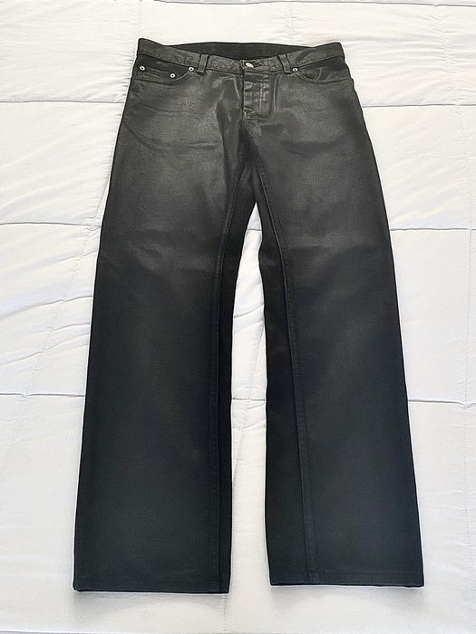 Helmut Lang Helmut Lang Jeans Archive Spring 1998 Black Waxed