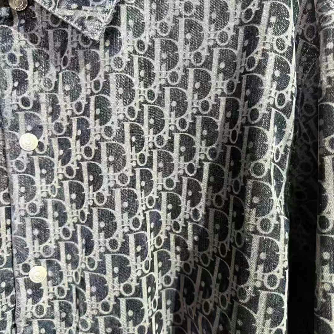 Dior Dior Velvet All-over Print Shirt Jacket Size US L / EU 52-54 / 3 - 3 Thumbnail