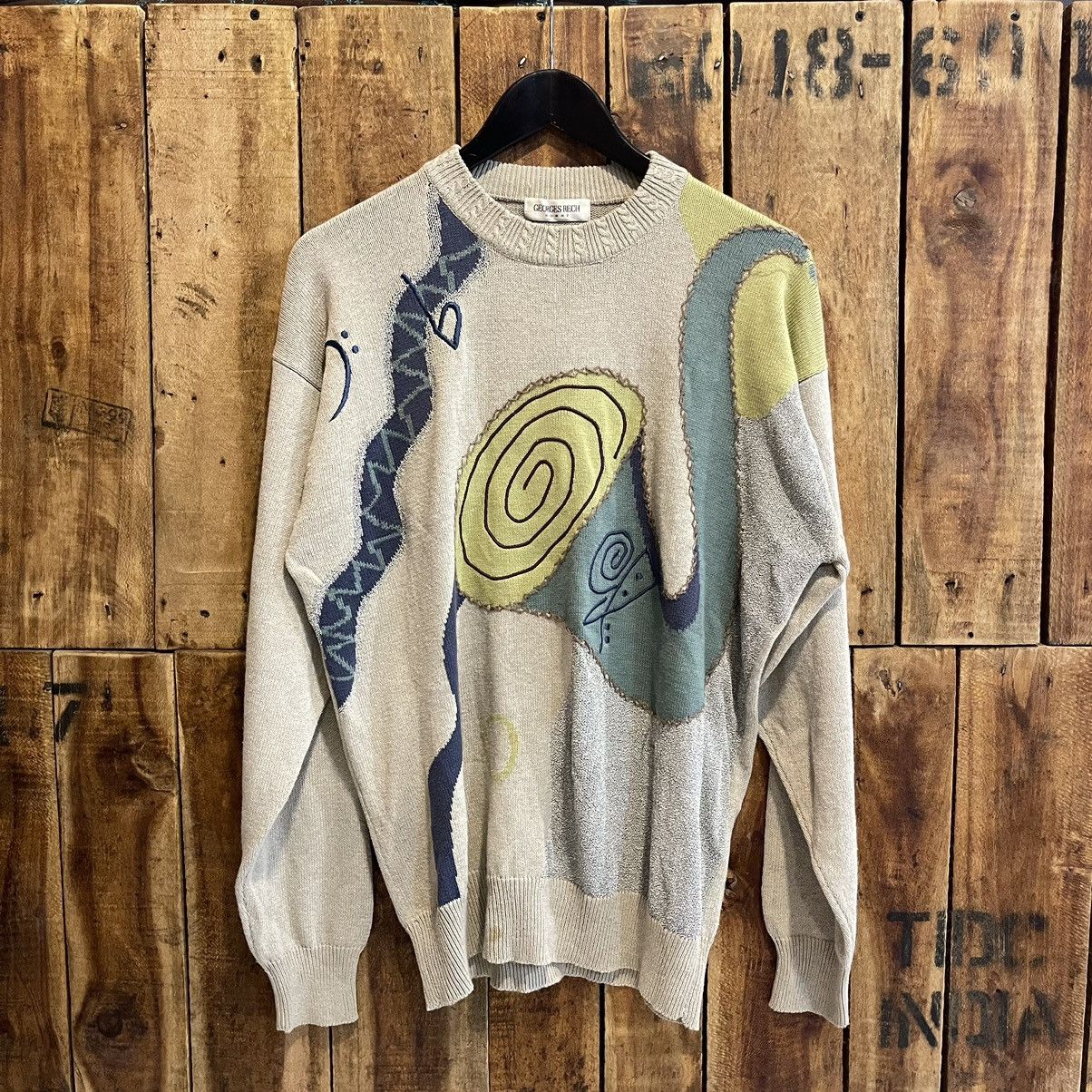 GEORGES RECH Art Knitwear Music Embroidered