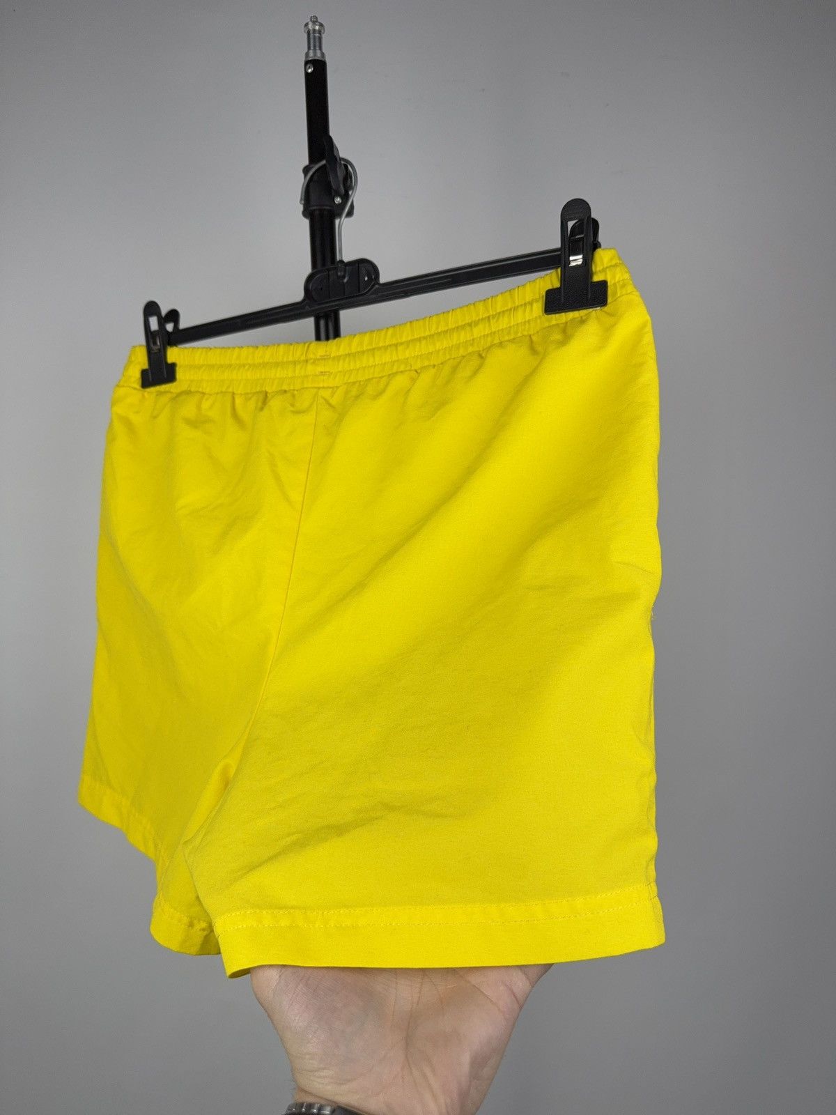 Adidas Vintage 90s Adidas Yellow 3-Stripes Swim Running Shorts S Size US 30 / EU 46 - 8 Thumbnail