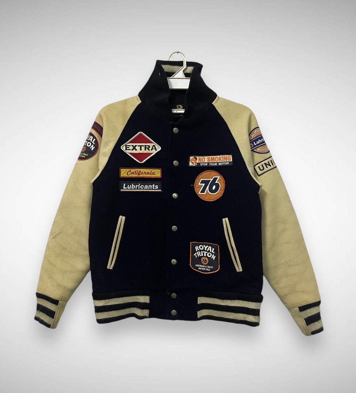 Vintage Vintage 76 Lubricant Wool Varsity Jacket Size US S / EU 44-46 / 1 - 2 Thumbnail