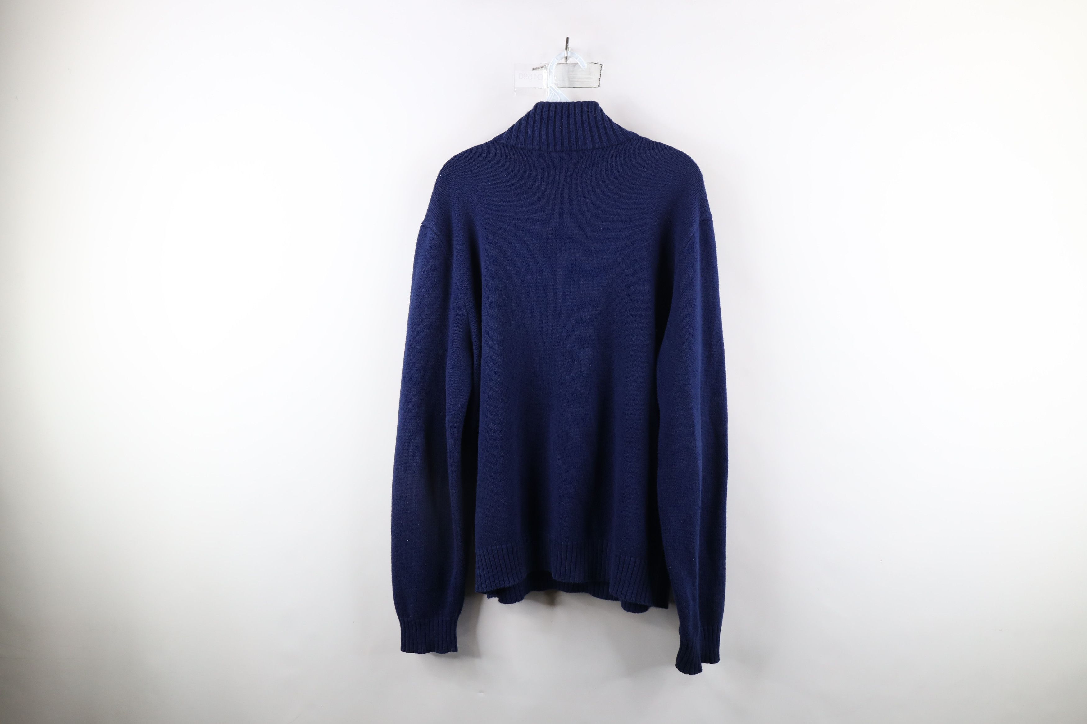 Ralph Lauren × Vintage Vintage 90s Ralph Lauren Knit Half Zip Pullover Sweater Size US L / EU 52-54 / 3 - 9 Thumbnail