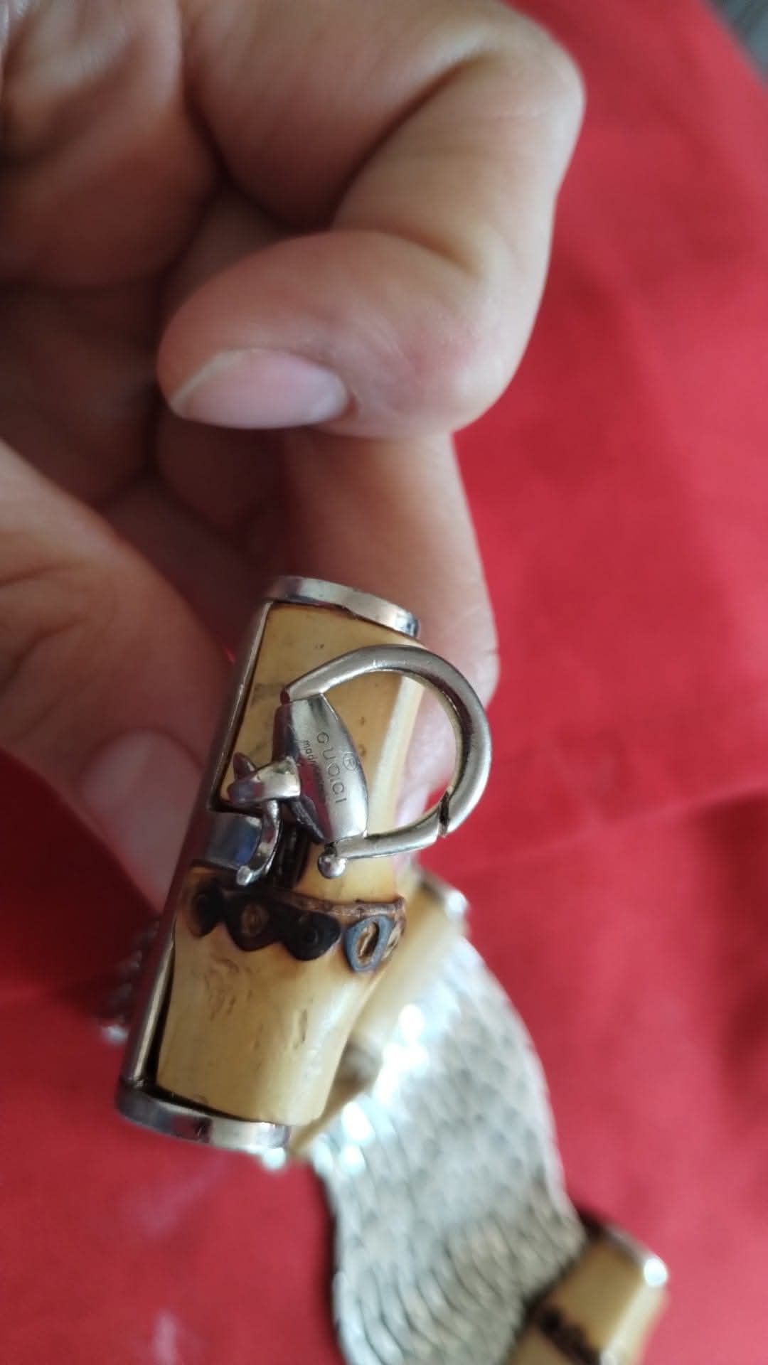 Gucci × Vintage Gucci silver bracelet with bamboo Size ONE SIZE - 4 Thumbnail