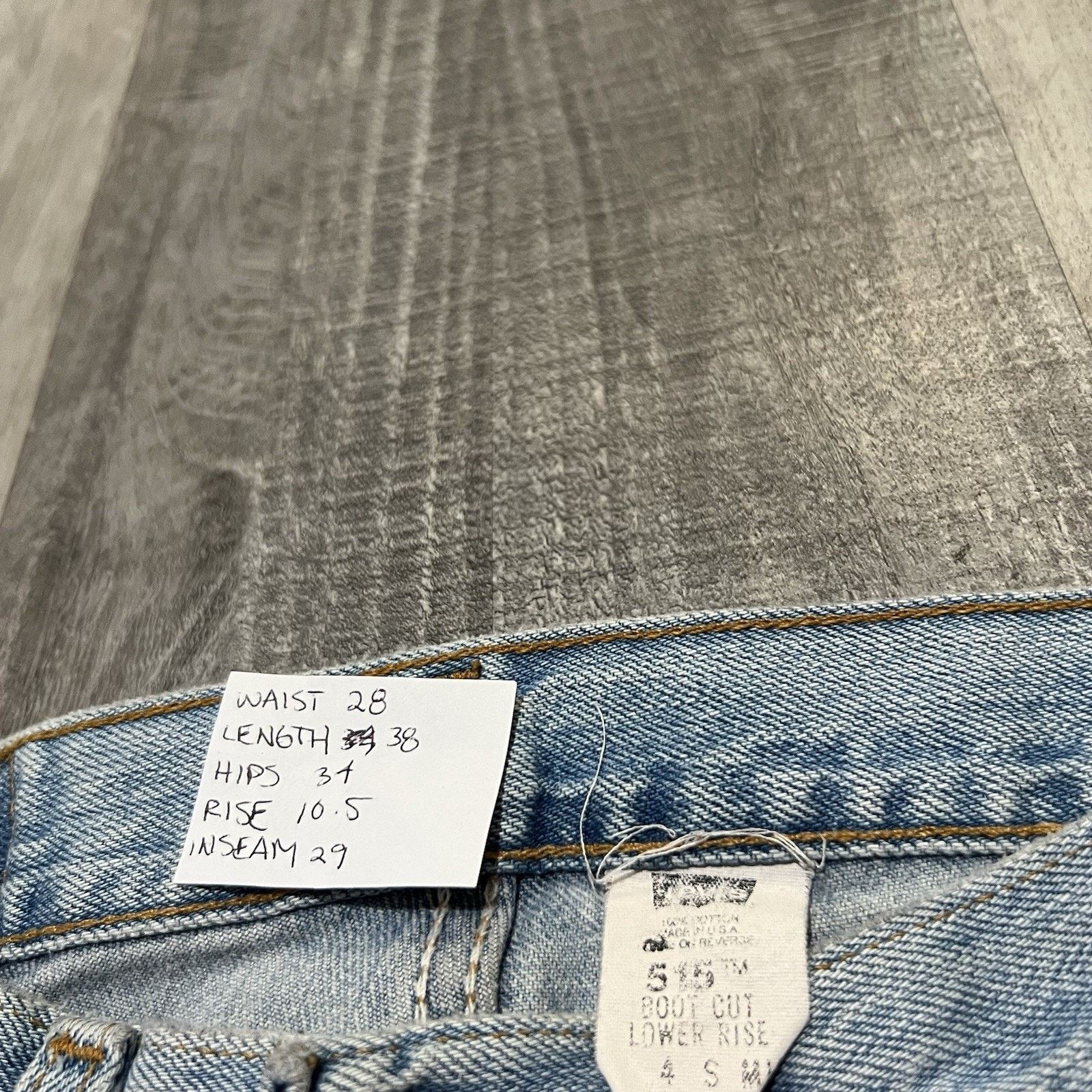 Levi's Vintage Levis 515 Jeans Womens 4 SM Blue Low Rise Boot Cut Size 27" / US 4 / IT 40 - 6 Thumbnail