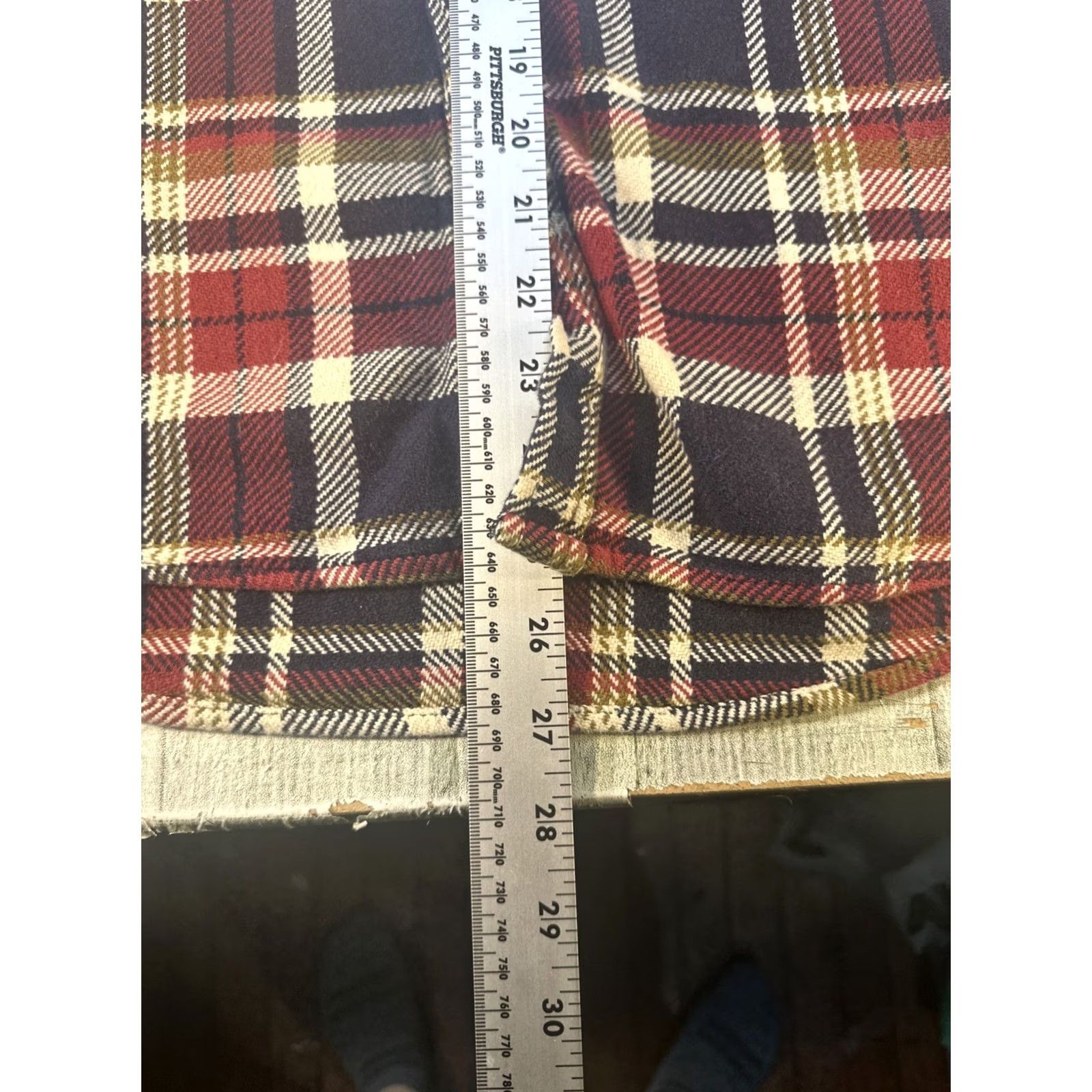 Zara Zara Flannel Work Shirt Mens Small Relaxed Fit Red Navy Blue Plaid Cotton Button-Up Grunge Casual Workwear Pocket Multicolor Fall Winter Size US S / EU 44-46 / 1 - 5 Thumbnail