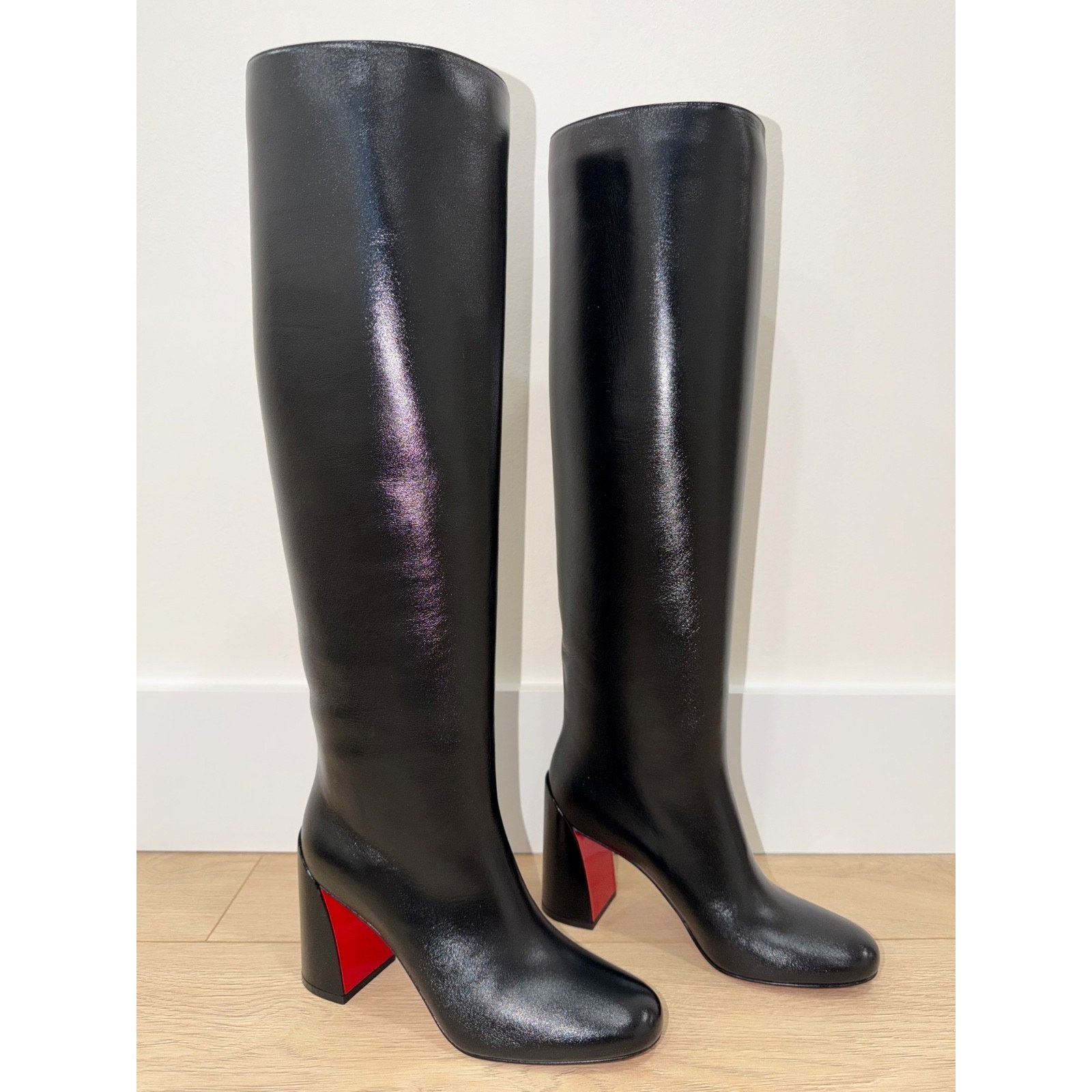 Christian Louboutin Christian Louboutin Janitta 85 Knee High Block Boot 36.5 Size US 6.5 / IT 36.5 - 9 Thumbnail