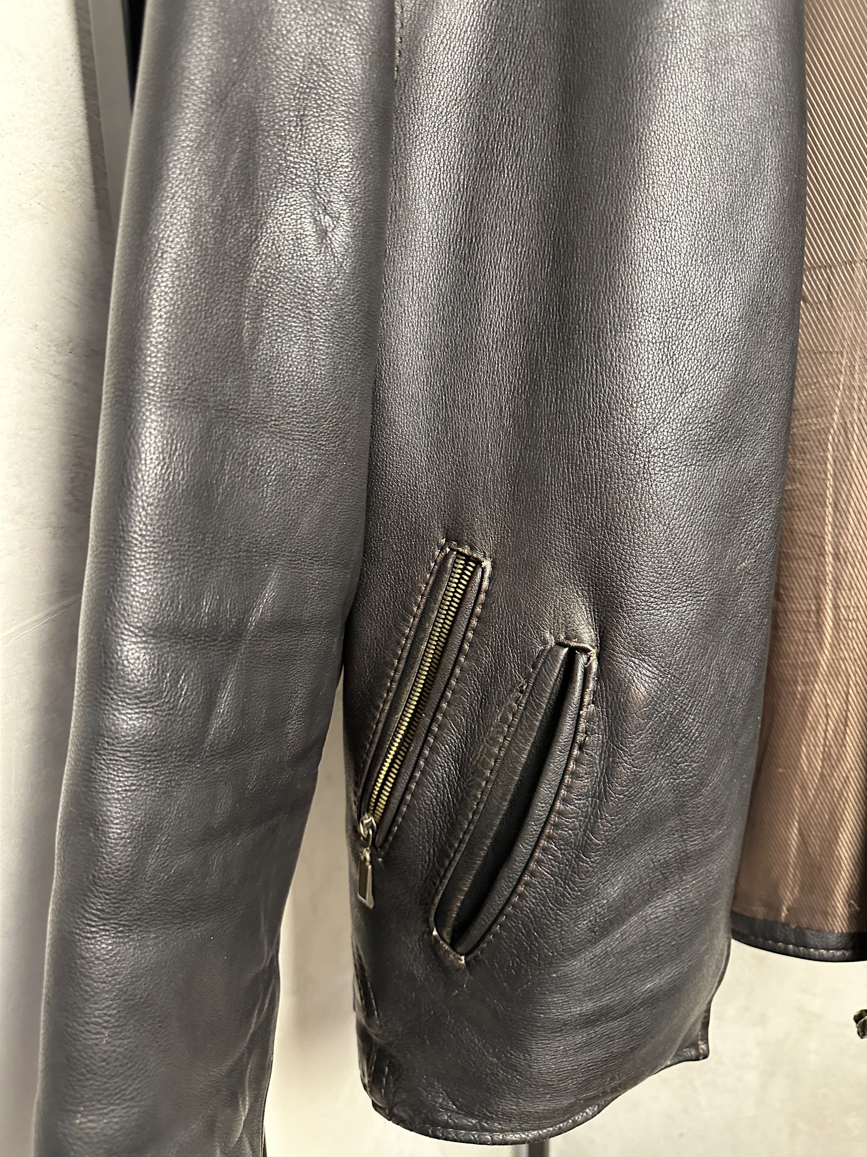 Vintage Wrangler Boxy Leather Jacket