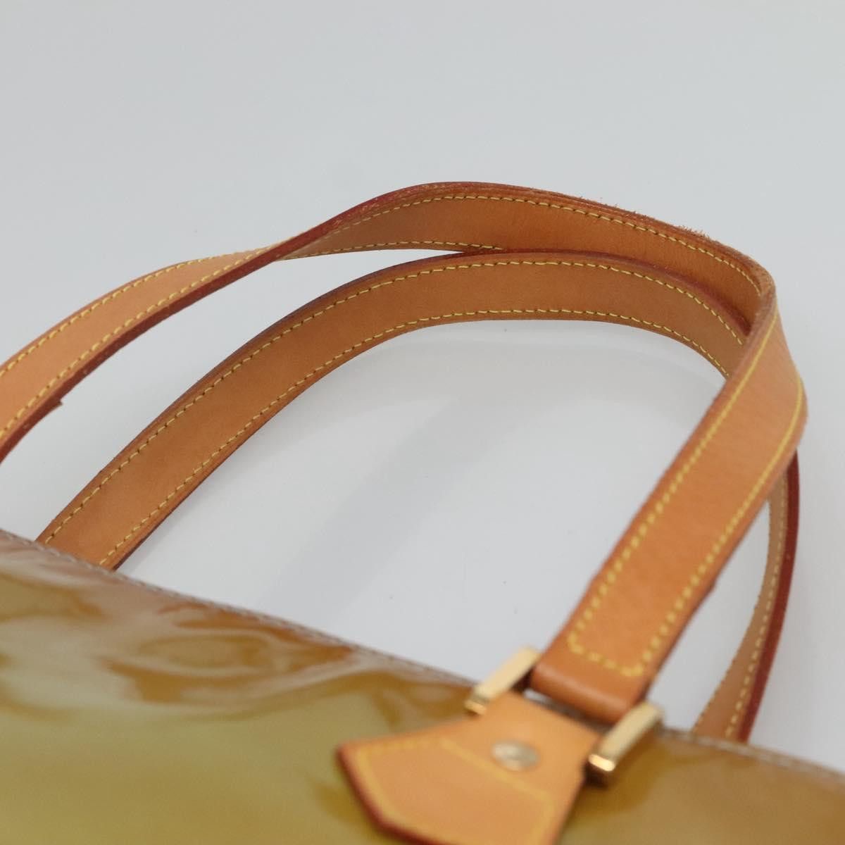 Louis Vuitton LOUIS VUITTON Monogram Vernis Houston Hand Bag Baby Blue Size ONE SIZE - 8 Thumbnail