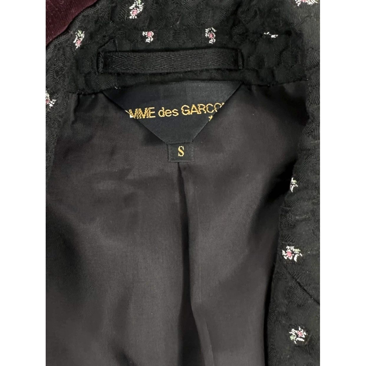 Comme des Garcons × Rei Kawakubo Comme des Garçon blazer with velvet and tulle inserts Size S / US 4 / IT 40 - 5 Thumbnail