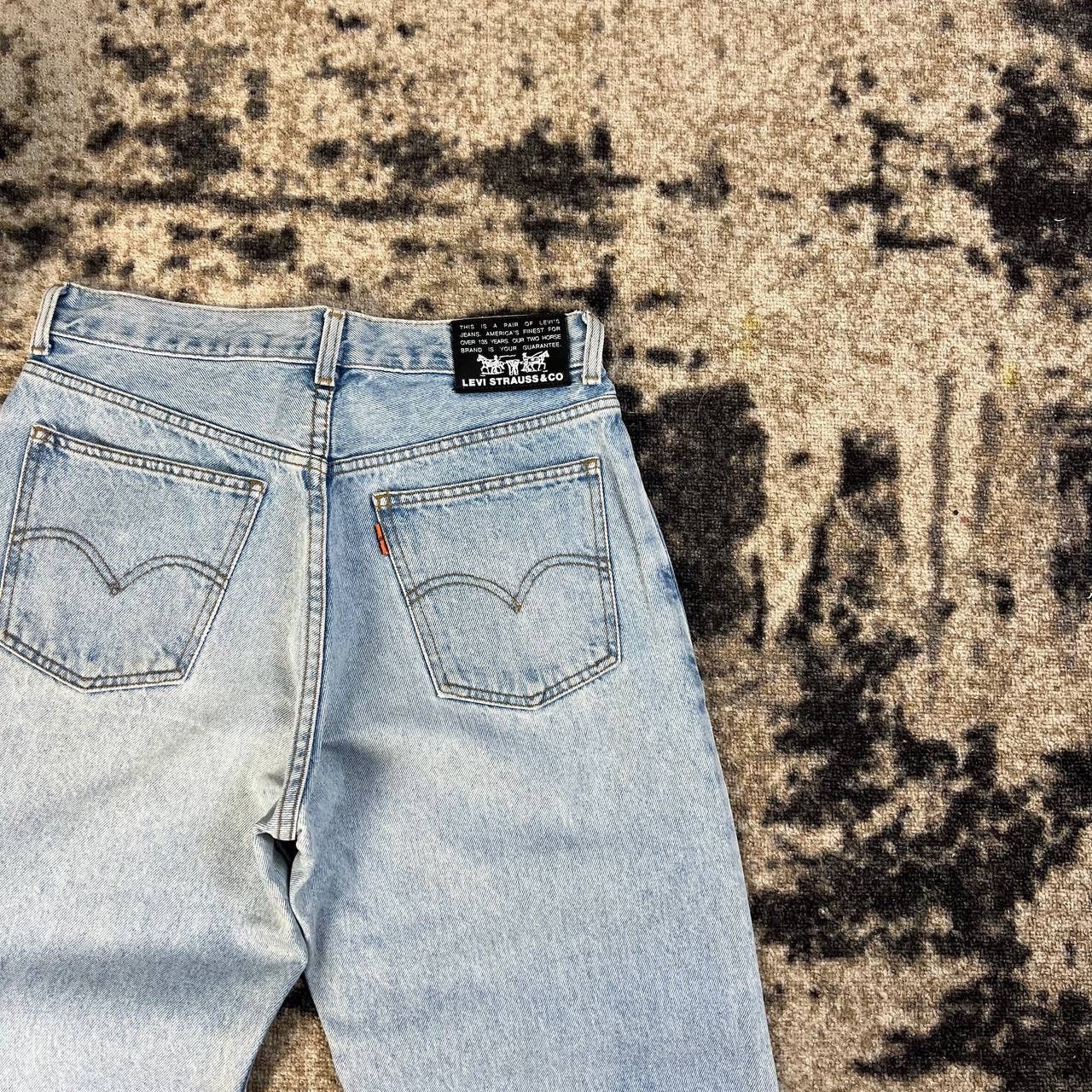 Levi's Levis Vintage Y2K Black Label Orange Tab Denim Jeans Size US 30 / EU 46 - 3 Thumbnail