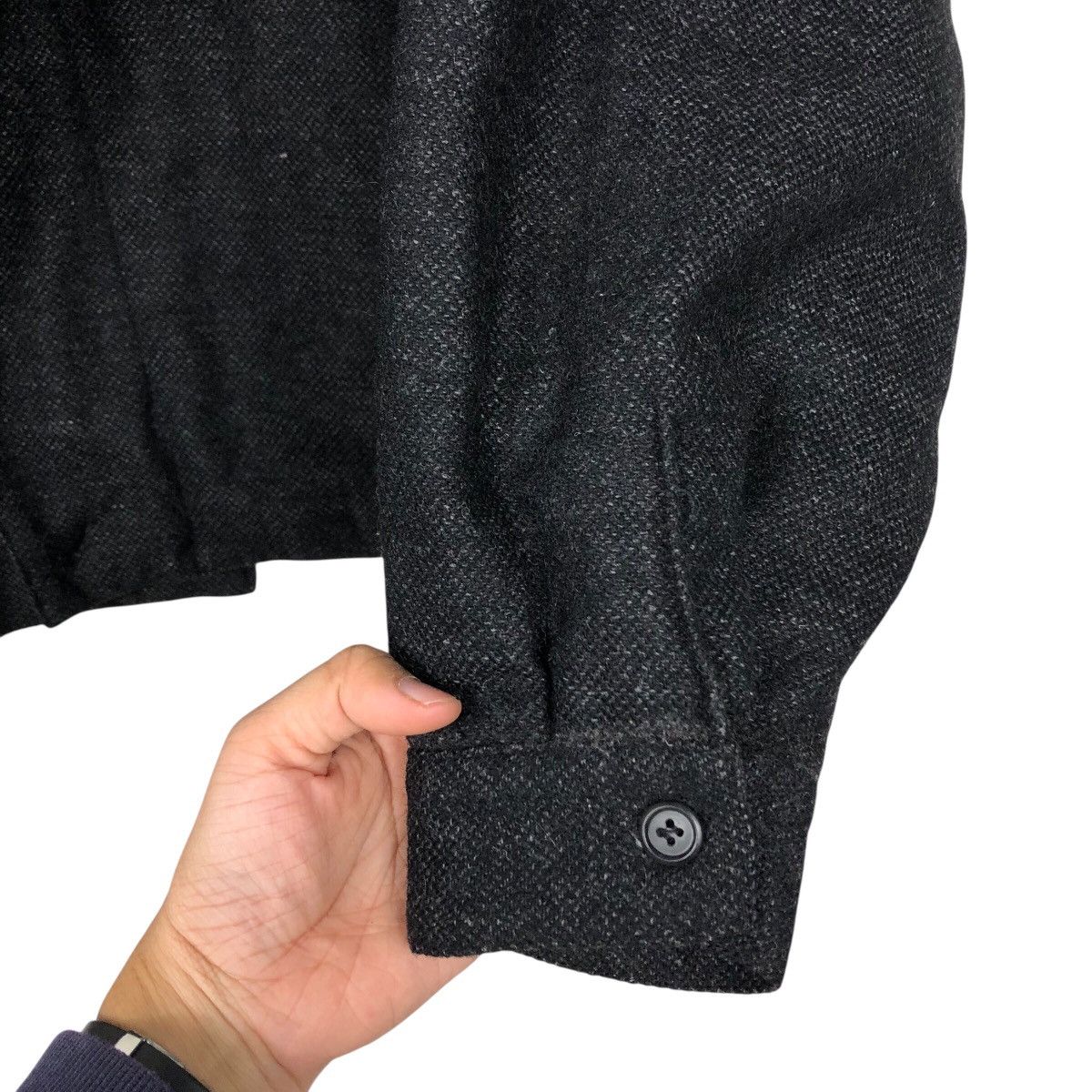 Japanese Brand 📌Vintage Wool Bomber Jacket Unbranded Issey Miyake Size US M / EU 48-50 / 2 - 16 Thumbnail