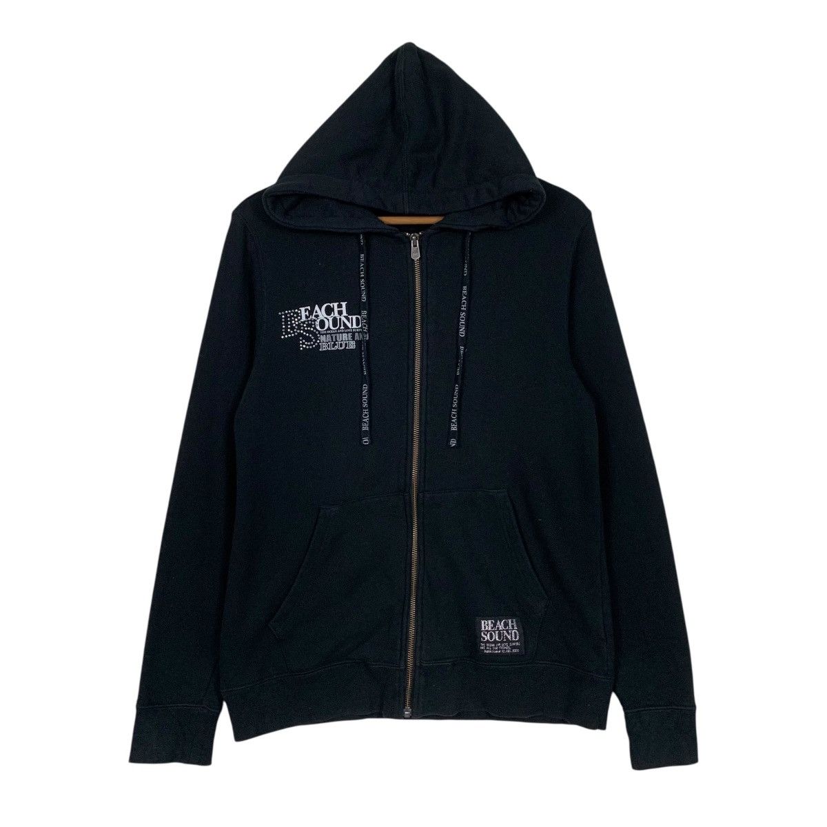 Japanese Brand BEACH SOUND Save The Blue Zipper Hoodies #3642-C166 Size M / US 6-8 / IT 42-44 - 4 Thumbnail