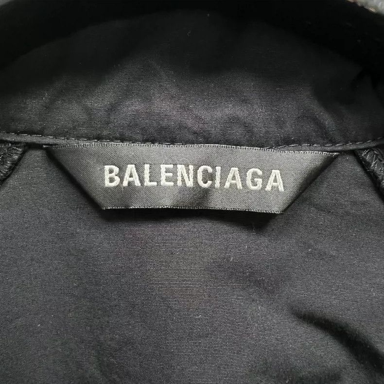 Balenciaga Balenciaga 3B Embroidered Red Label Black Shirt Jacket Size US L / EU 52-54 / 3 - 3 Thumbnail