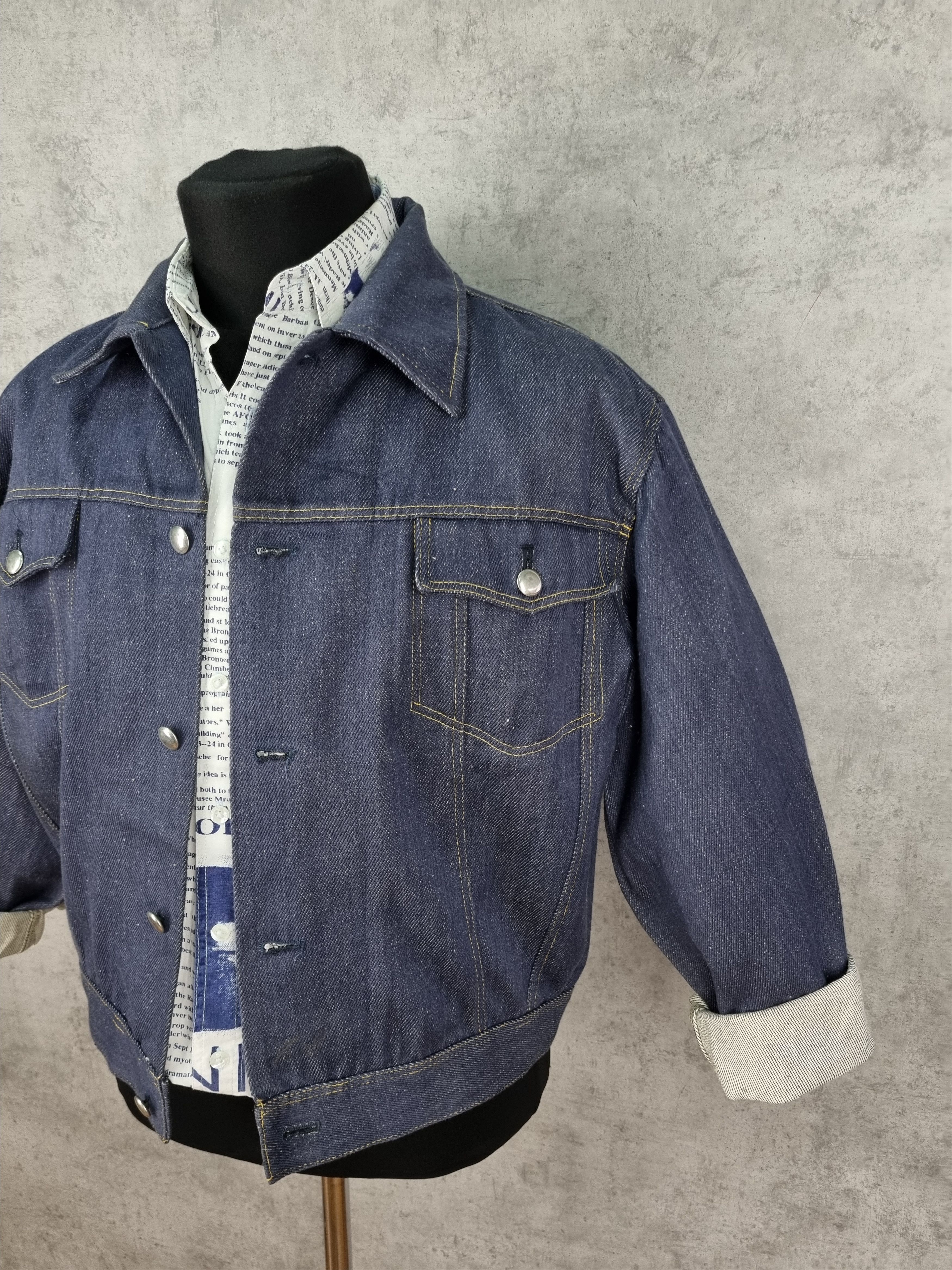 Le Laboureur × Vintage Ozkn Presov Denim Czech Worker French Chore Light Jacket Size US L / EU 52-54 / 3 - 23 Thumbnail