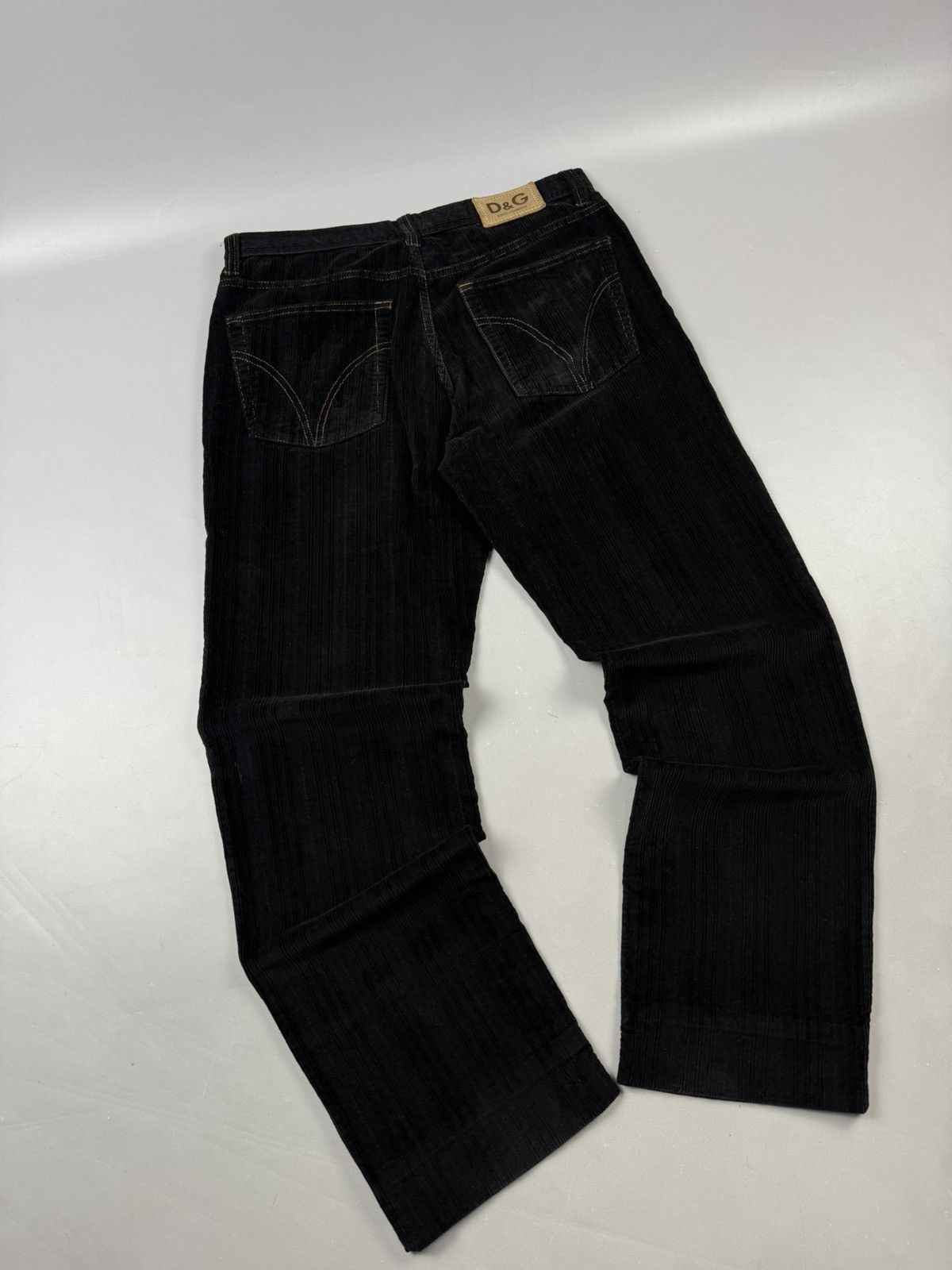 Dolce & Gabbana Dolce & Gabbana curdoroy pants black baggy fit Size US 34 / EU 50 - 2 Thumbnail